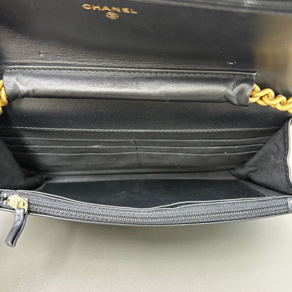 Chanel - Boy Chanel Wallet on Chain - Leather - Black - (Small)