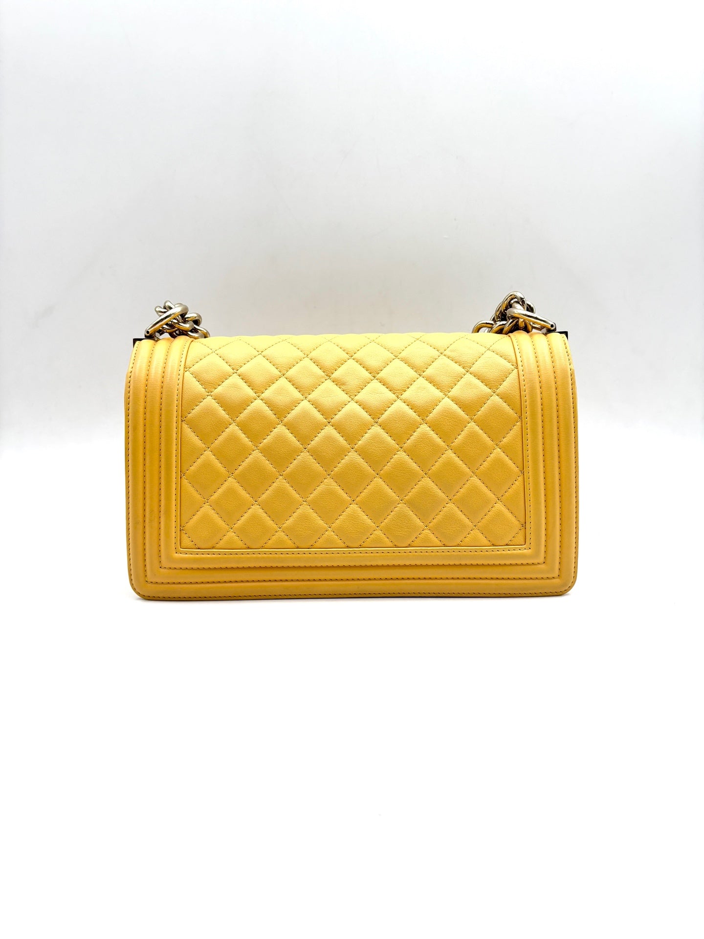 Chanel - Boy - Cowhide leather - Yellow - (Medium)