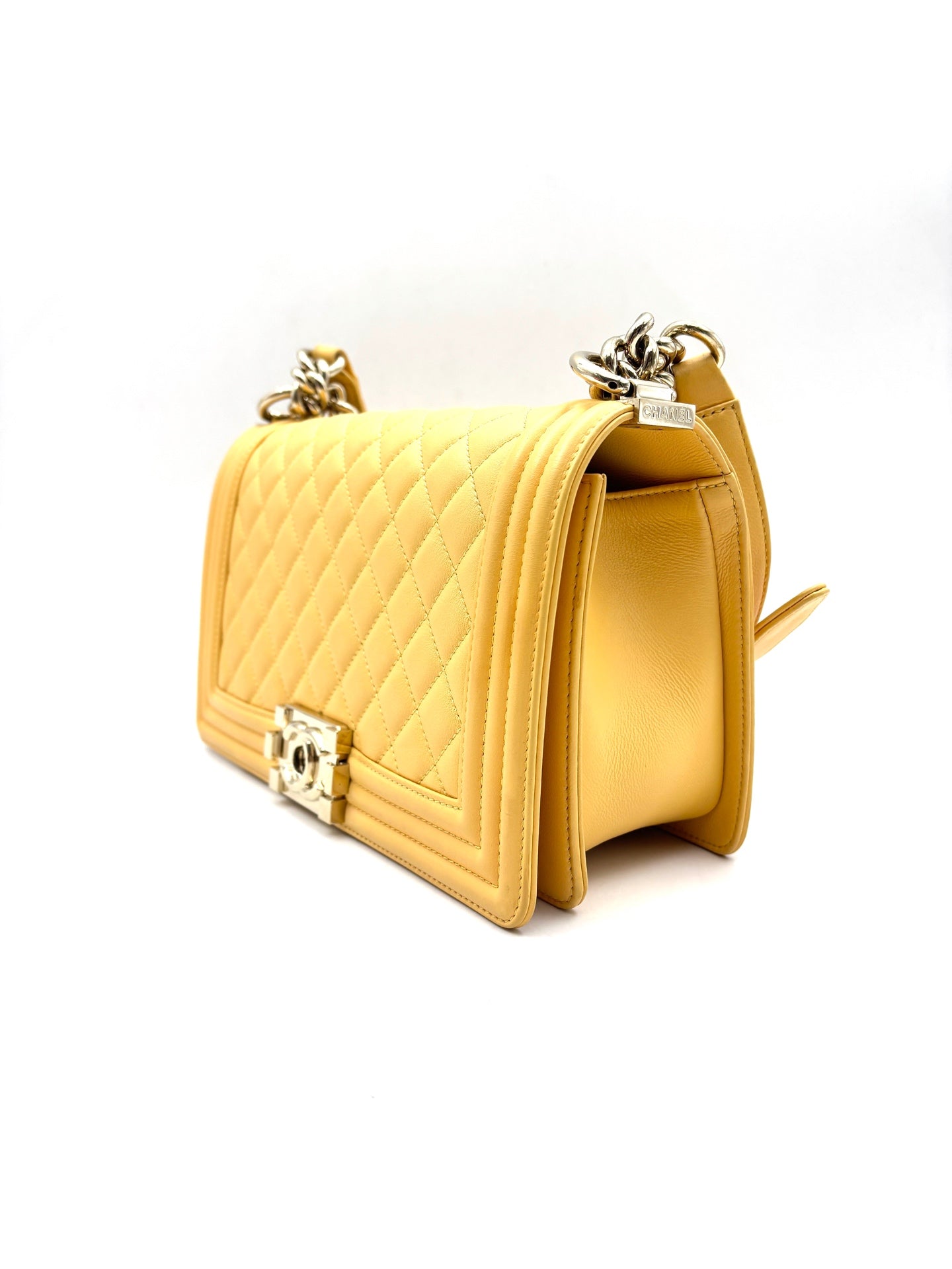 Chanel - Boy - Cowhide leather - Yellow - (Medium)