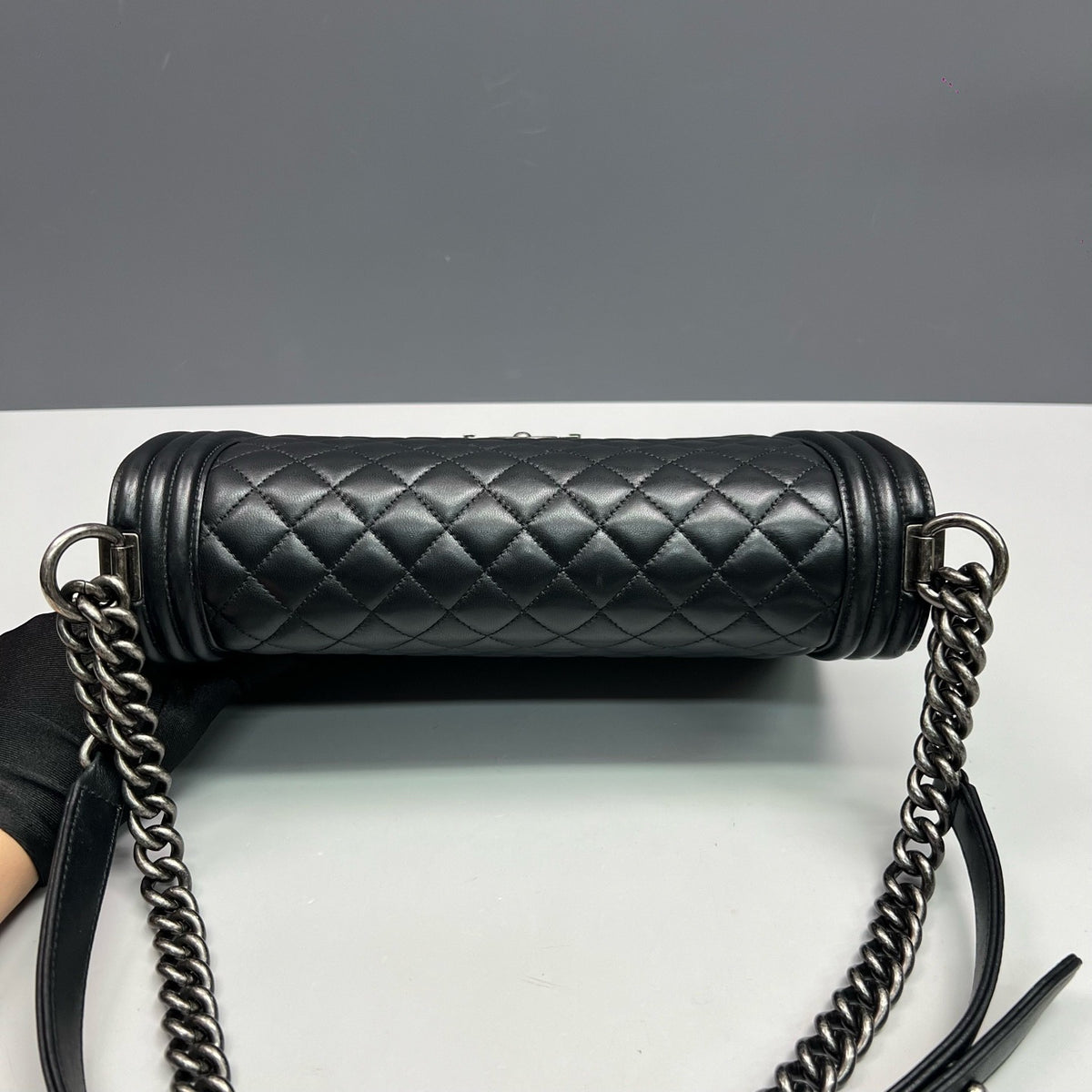 Chanel - Boy Large - Leather - Black - (large)