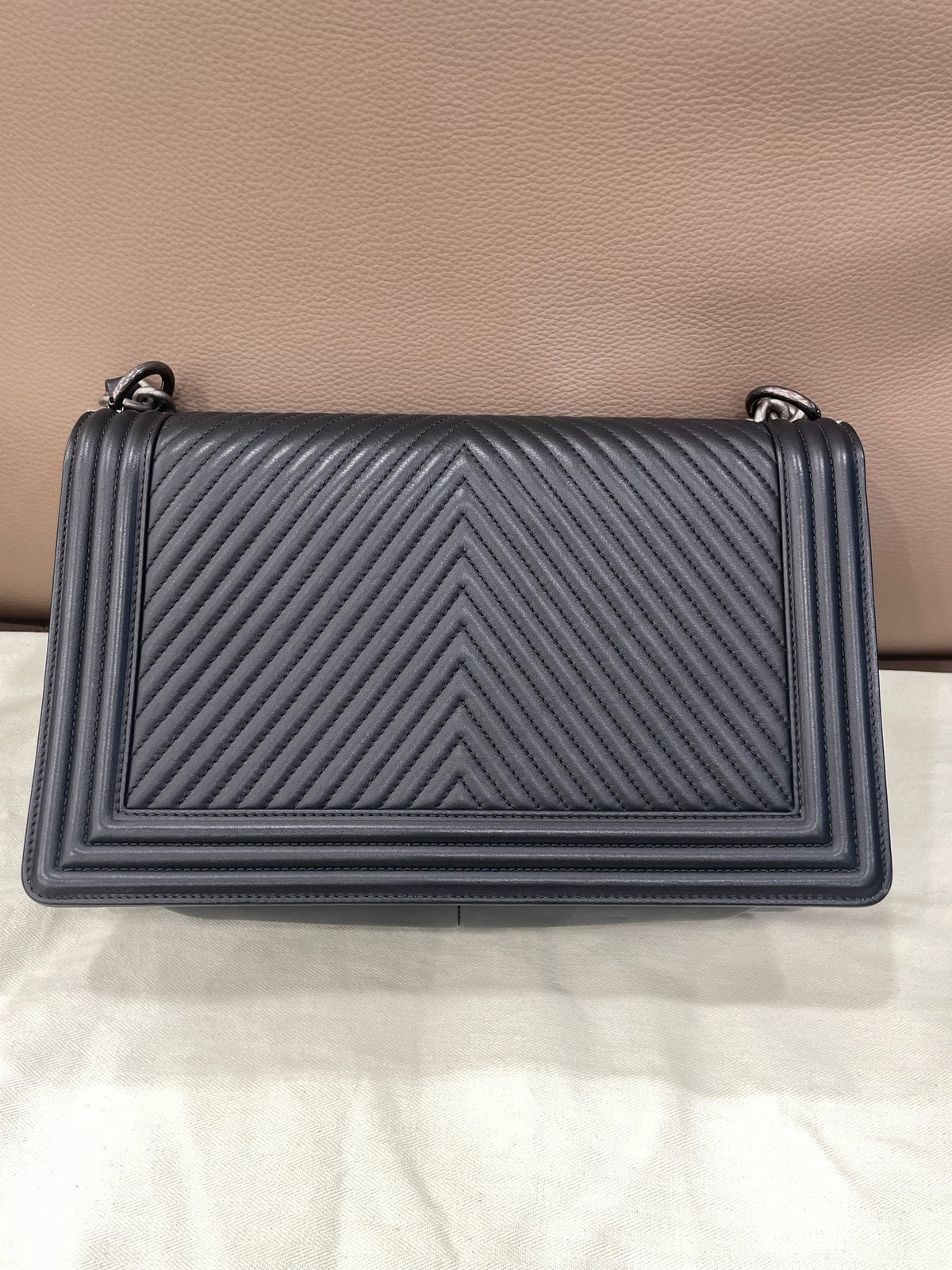 Chanel - Boy Large - Leather - Black - (large)