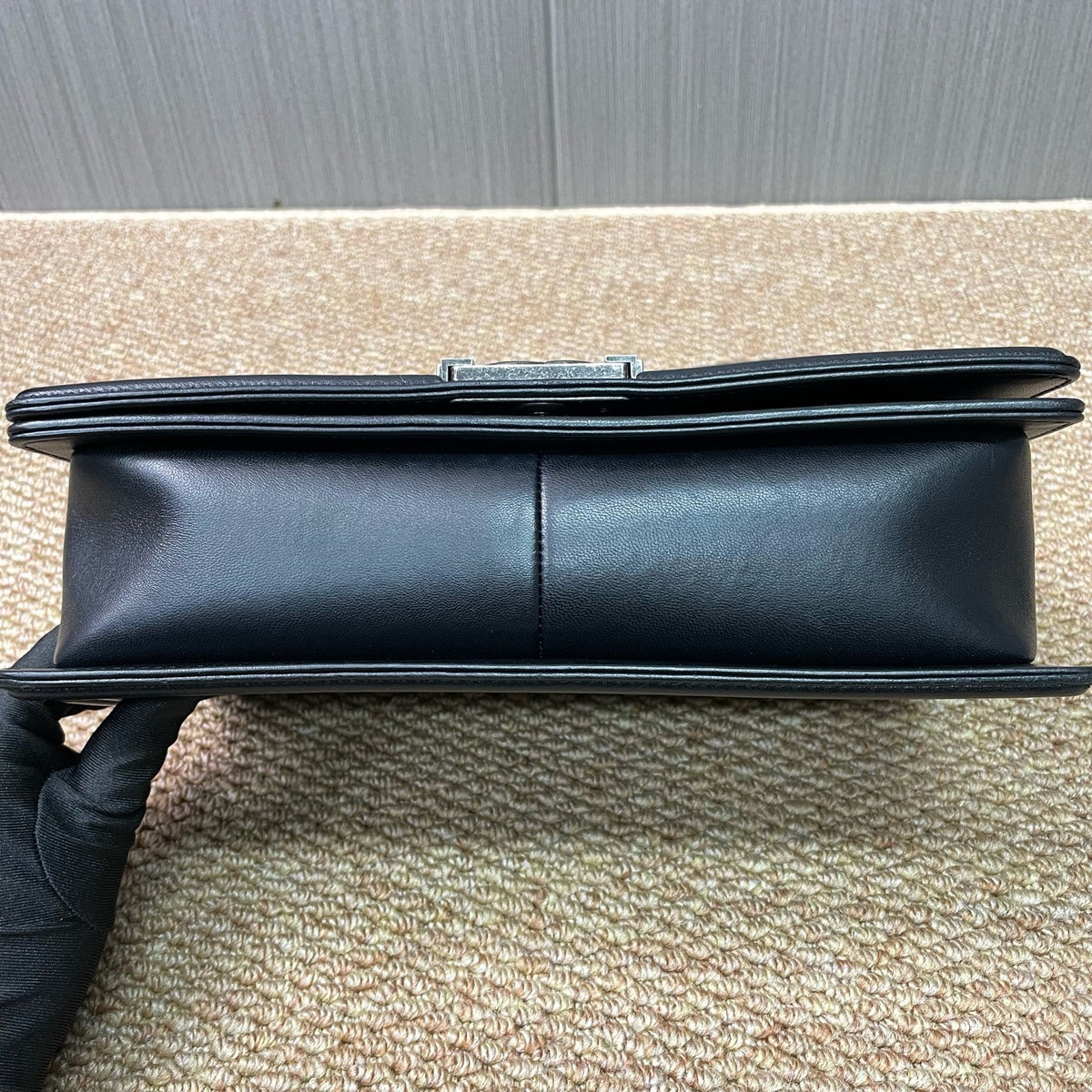 Chanel - Boy Large - Leather - Black - (large)