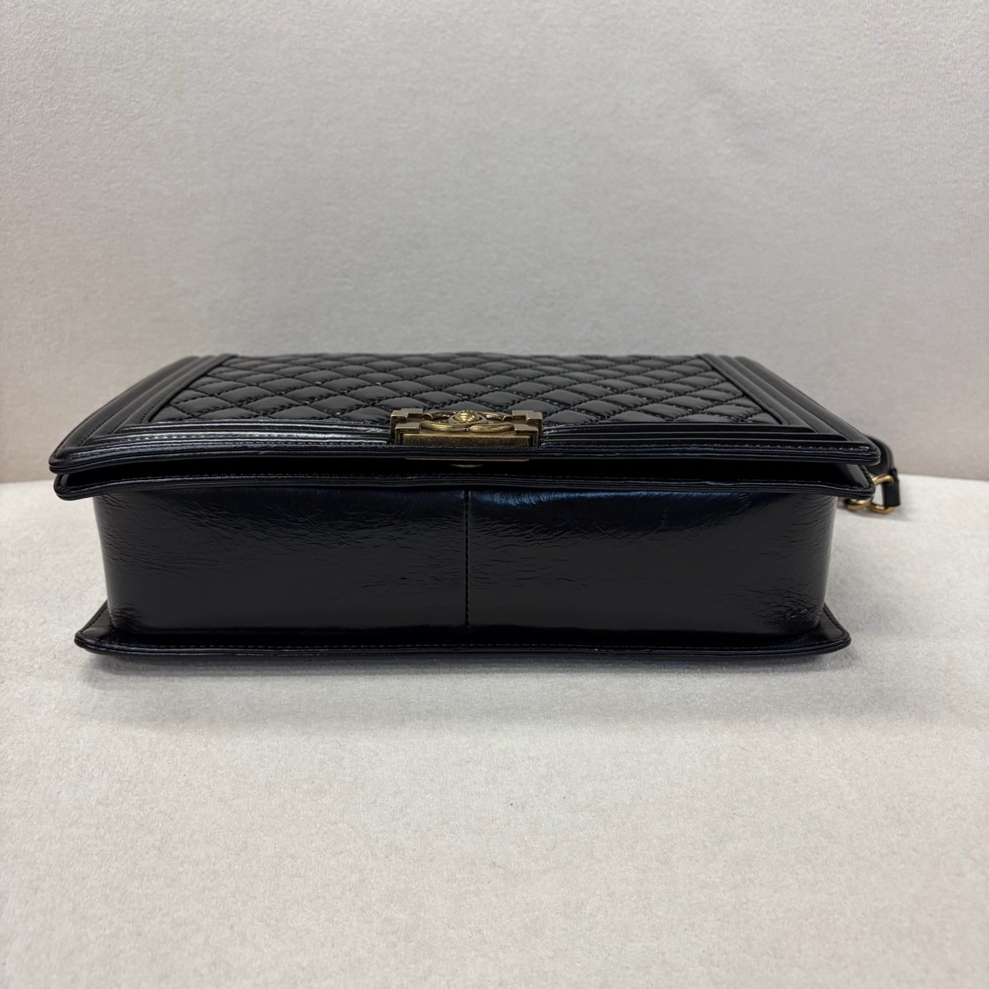 Chanel - Boy - Leather - Black - (large)