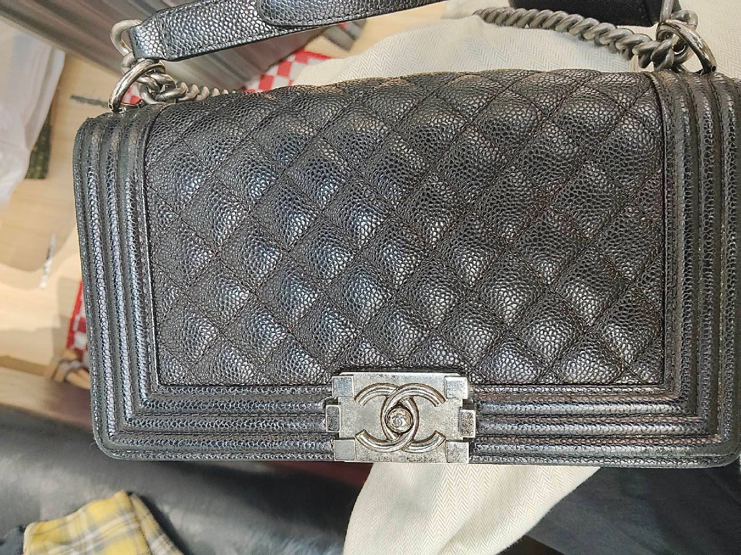 Chanel - Boy - Leather - Black - (medium)