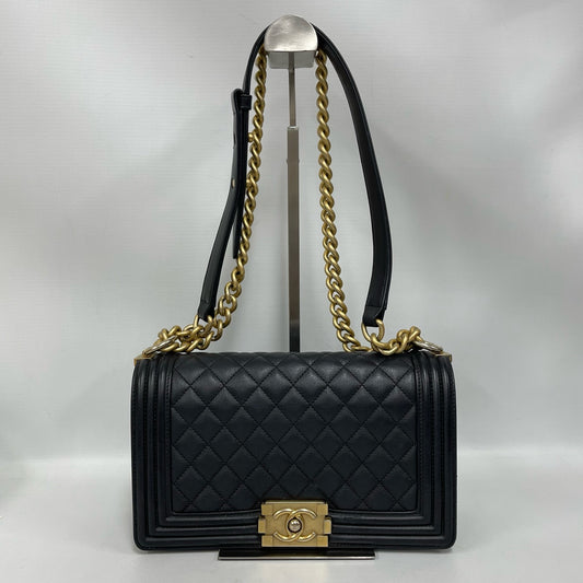 Chanel - Boy - Leather - Black - (medium)