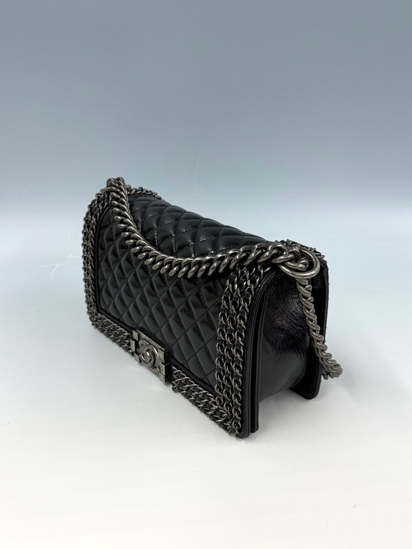 Chanel - Boy - Leather - Black - (Medium)