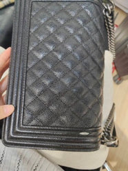 Chanel - Boy - Leather - Black - (medium)