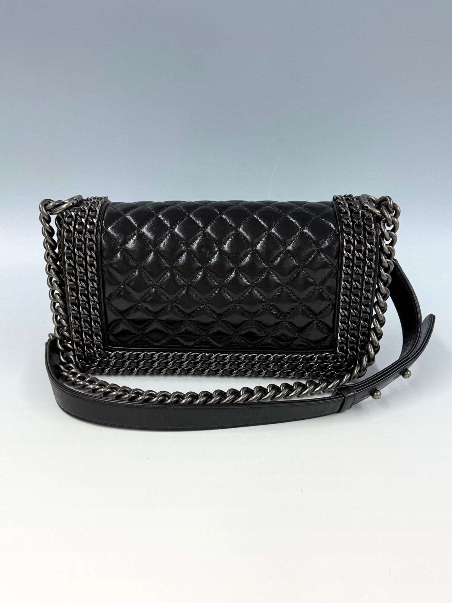 Chanel - Boy - Leather - Black - (Medium)