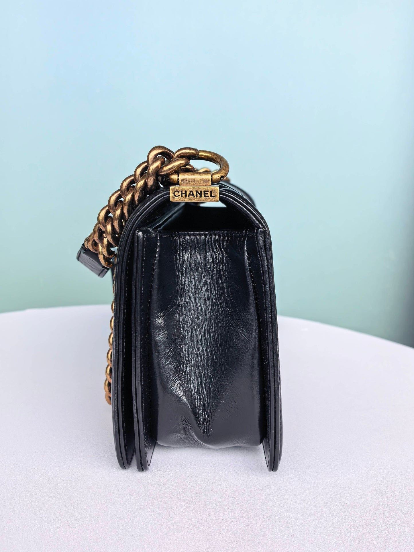 Chanel - Boy - Leather - Black - (medium)