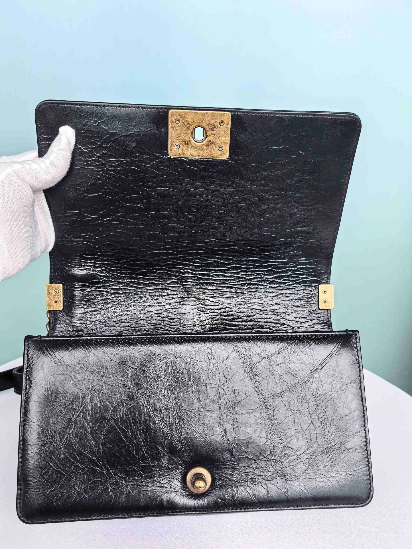 Chanel - Boy - Leather - Black - (medium)