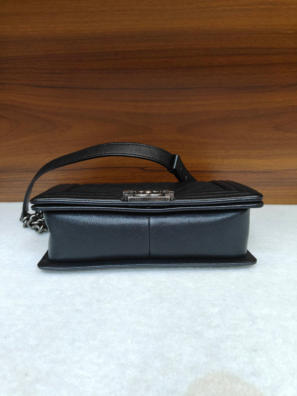 Chanel - Boy - Leather - Black - (medium)