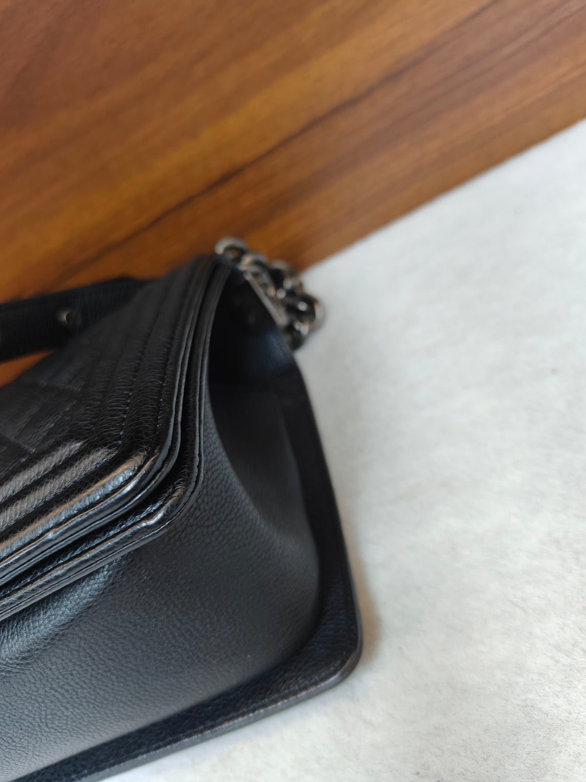 Chanel - Boy - Leather - Black - (medium)