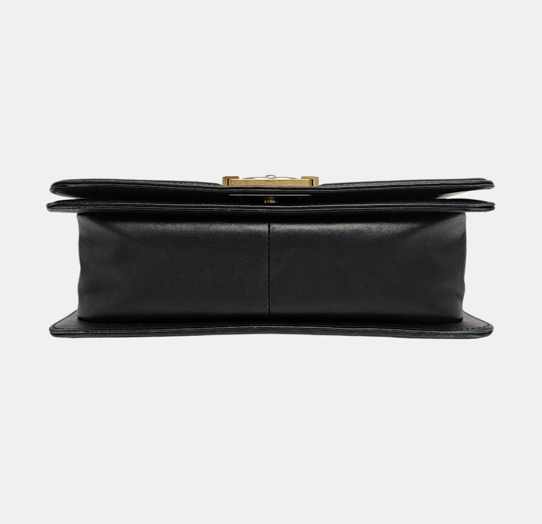 Chanel - Boy - Leather - Black - (medium)