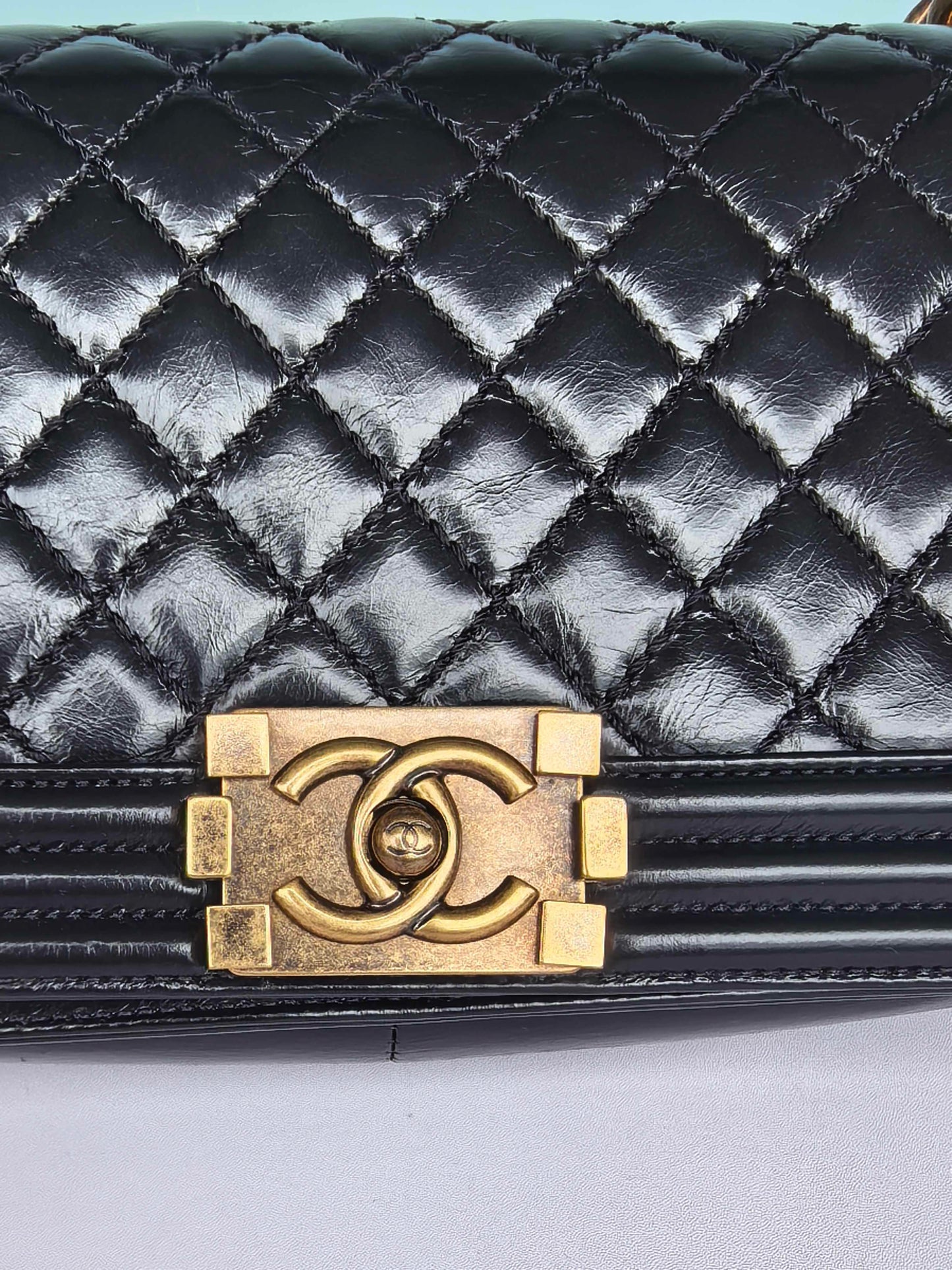 Chanel - Boy - Leather - Black - (medium)