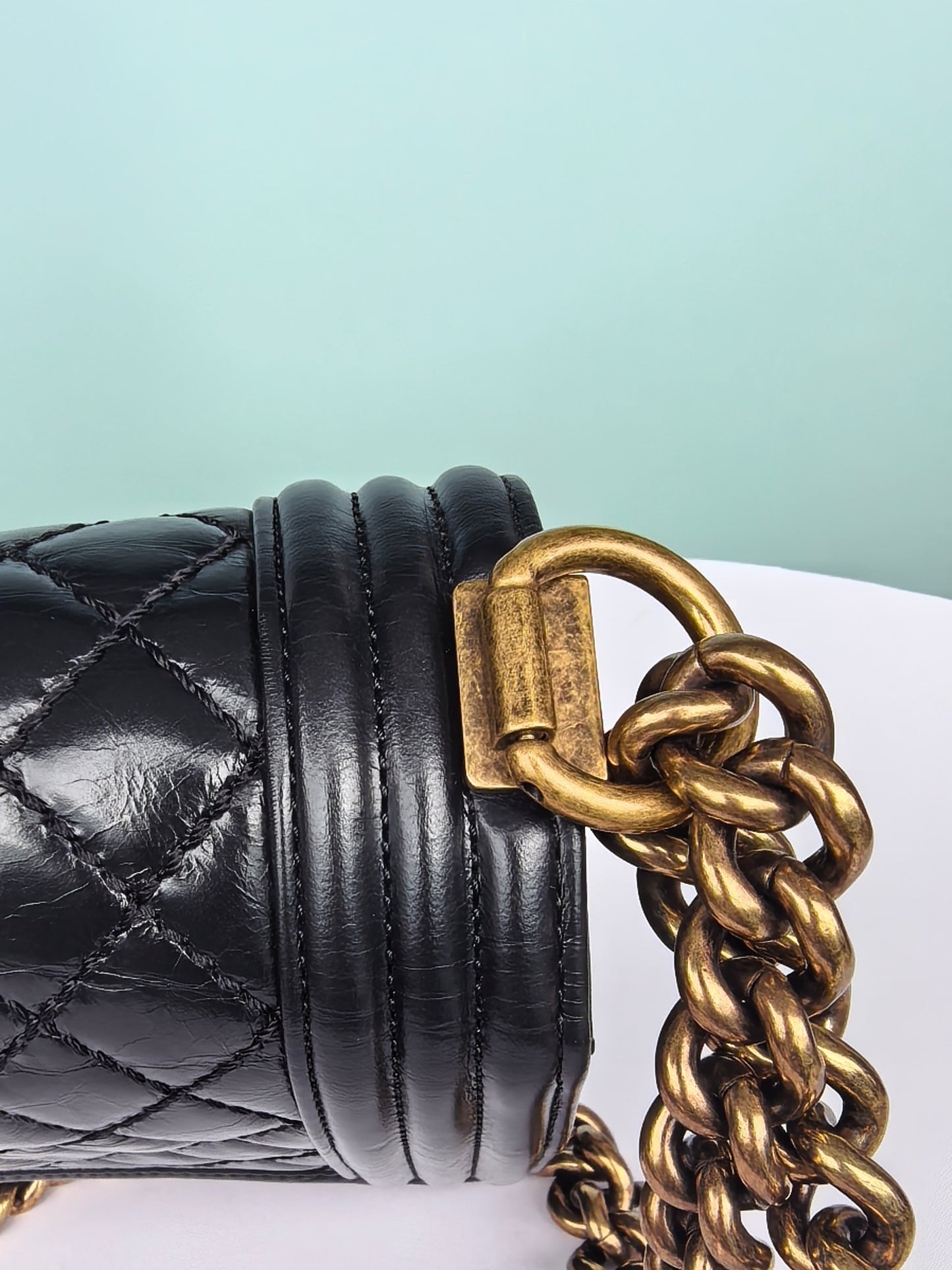 Chanel - Boy - Leather - Black - (medium)