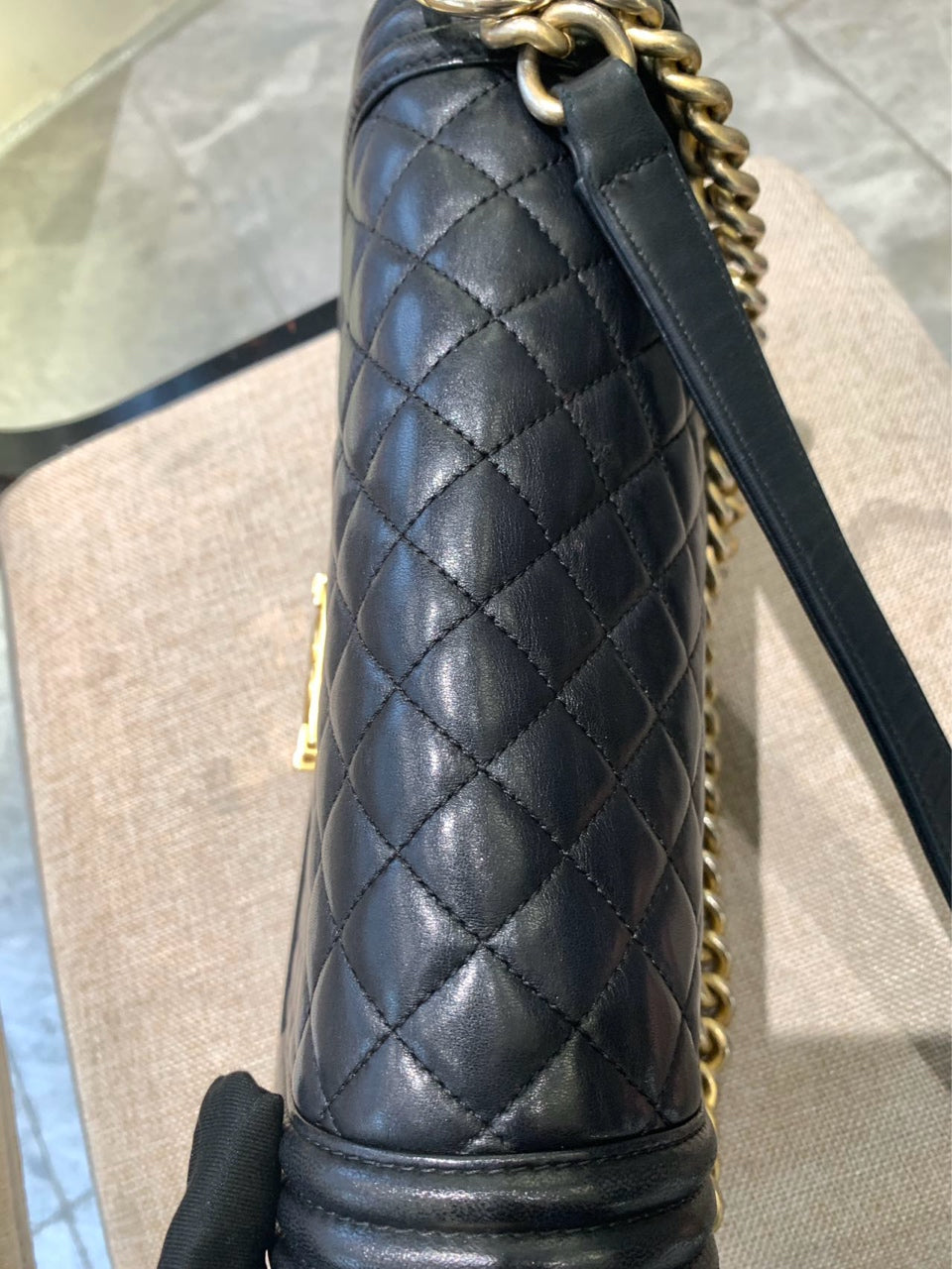 Chanel - Boy - Leather - Black - (Medium)