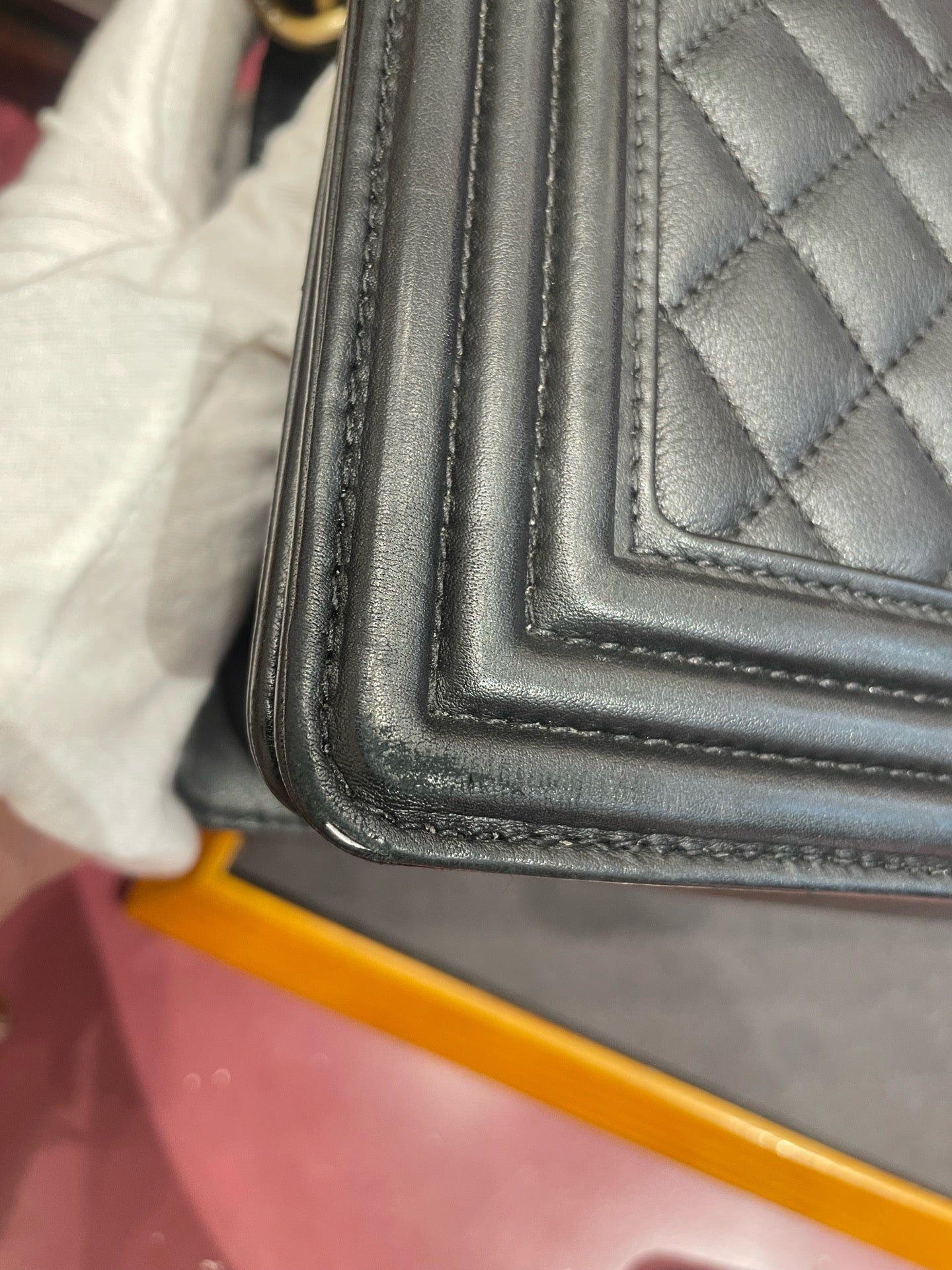 Chanel - Boy - Leather - Black - (medium)