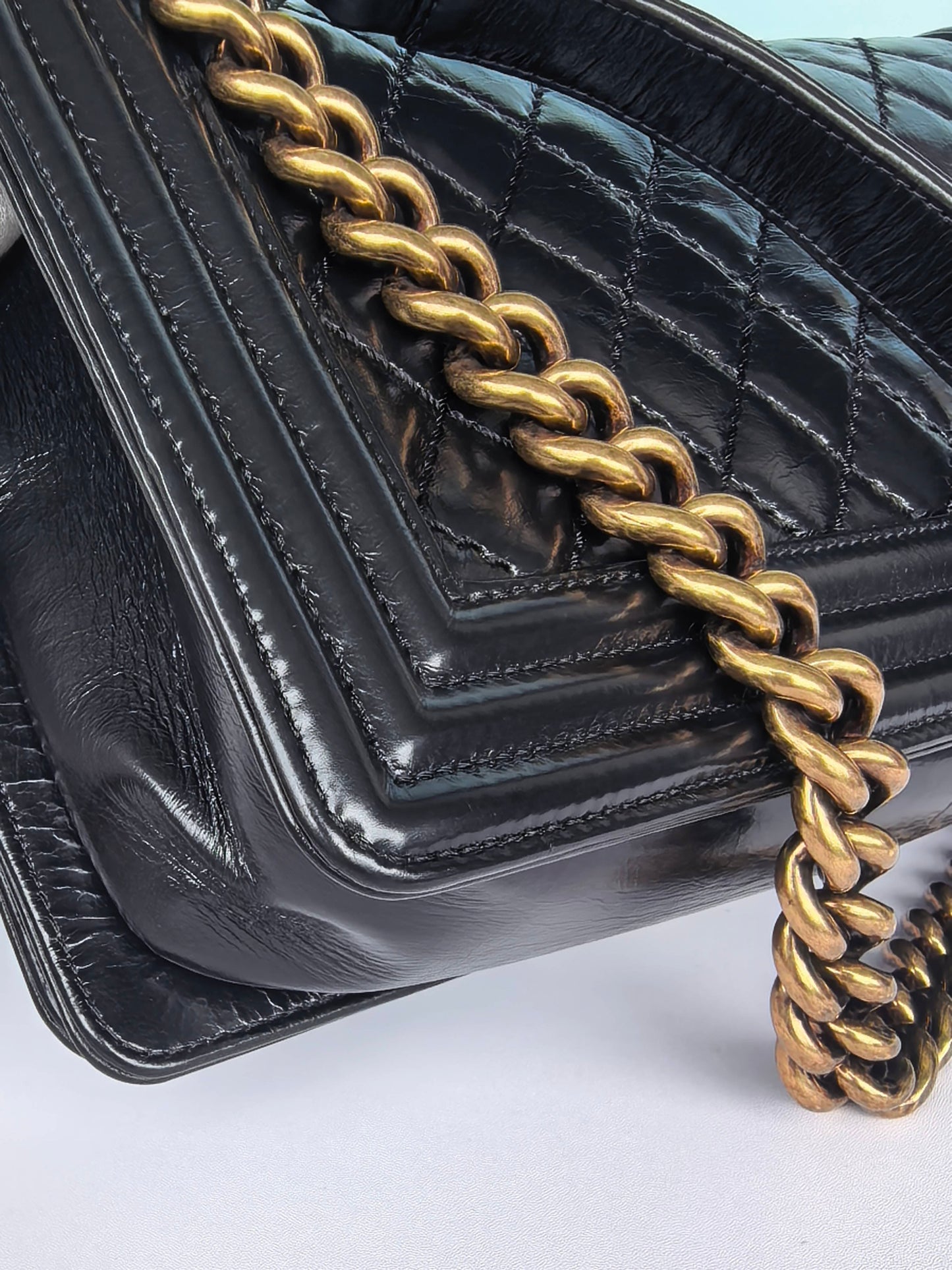 Chanel - Boy - Leather - Black - (medium)