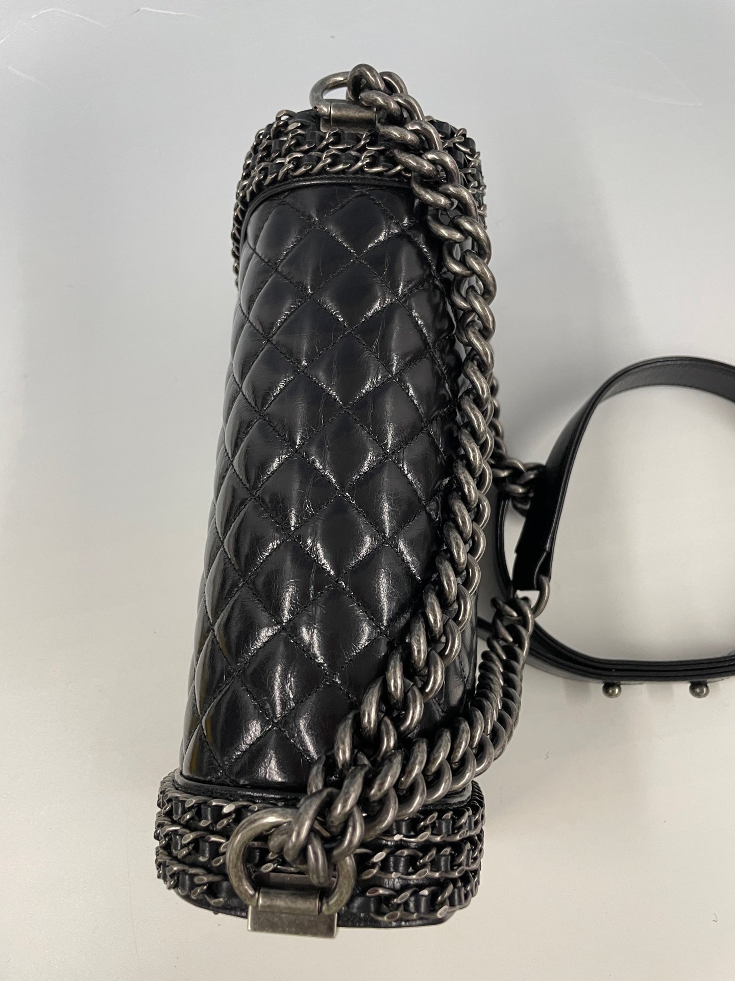 Chanel - Boy - Leather - Black - (Medium)