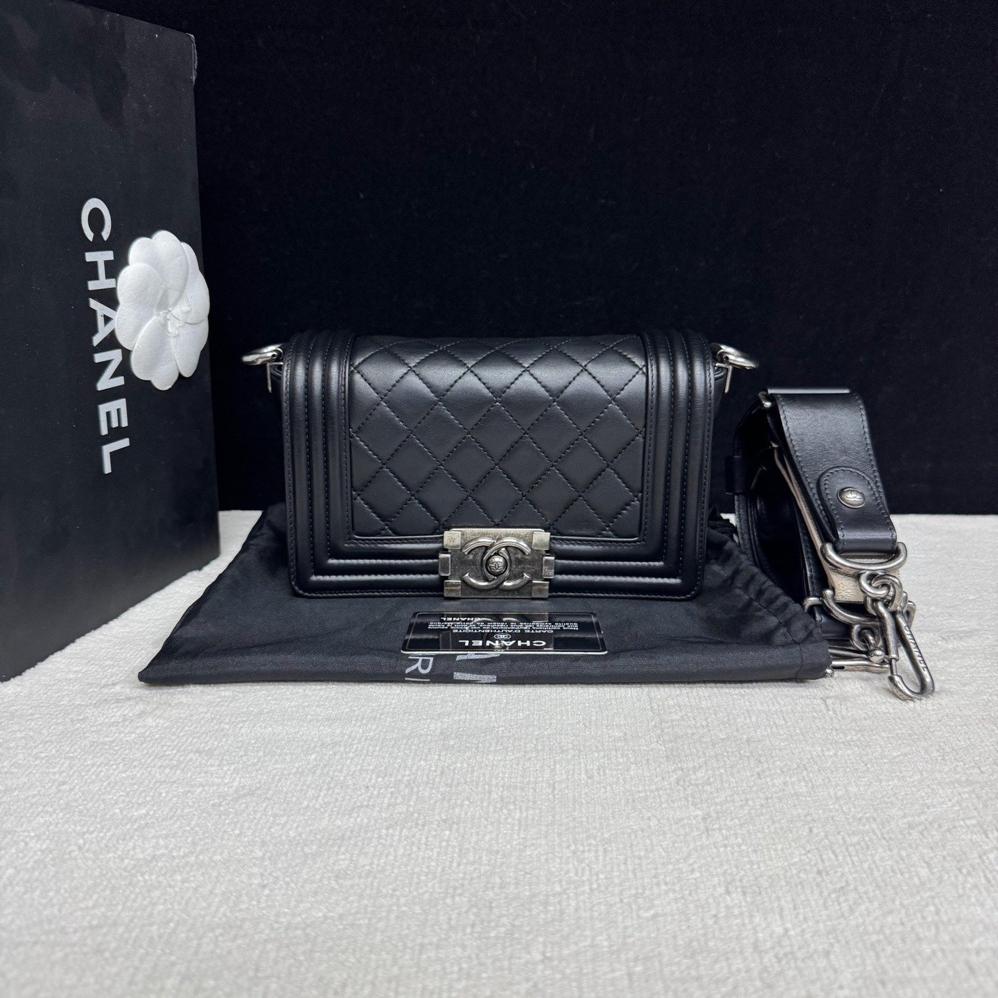 Chanel - Boy - Leather - Black - (small)