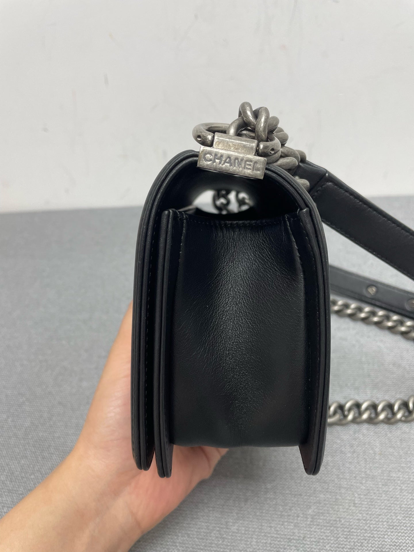 Chanel - Boy - Leather - Black - (small)