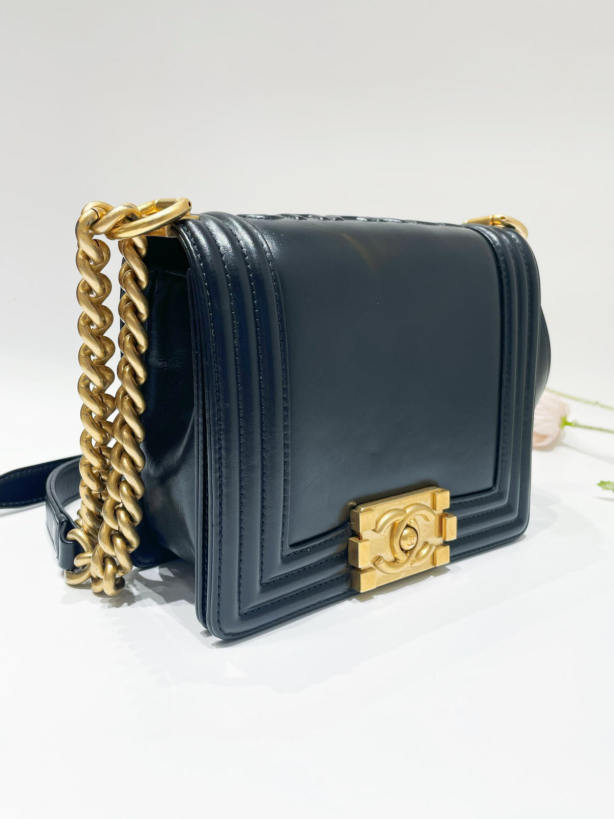 Chanel - Boy - Leather - Black - (small)