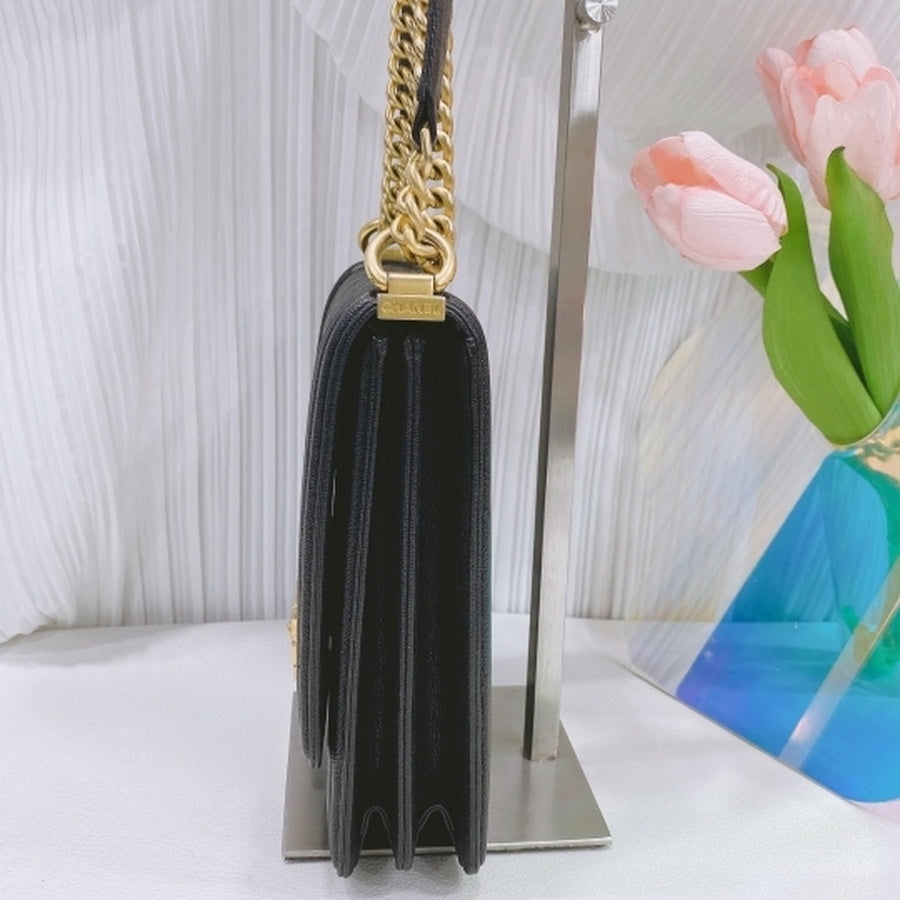 Chanel - Boy - Leather - Black - (small)