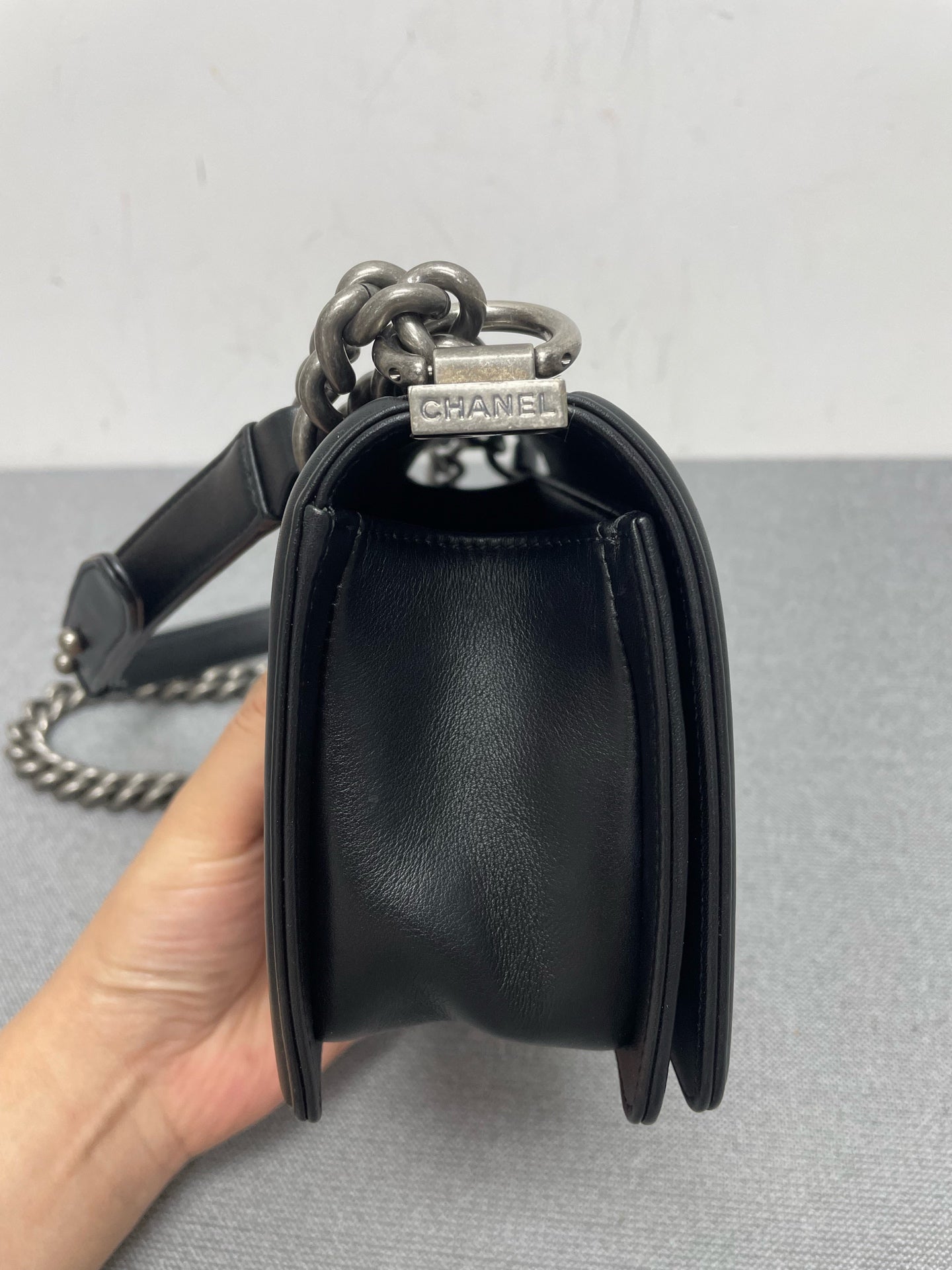 Chanel - Boy - Leather - Black - (small)