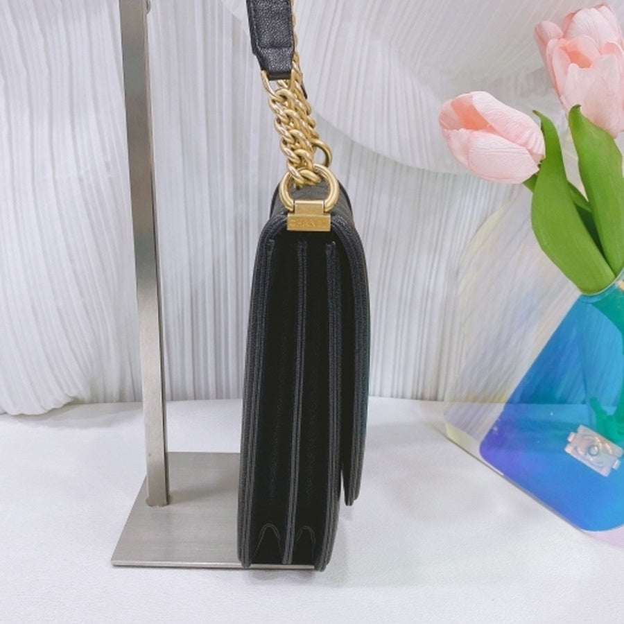 Chanel - Boy - Leather - Black - (small)