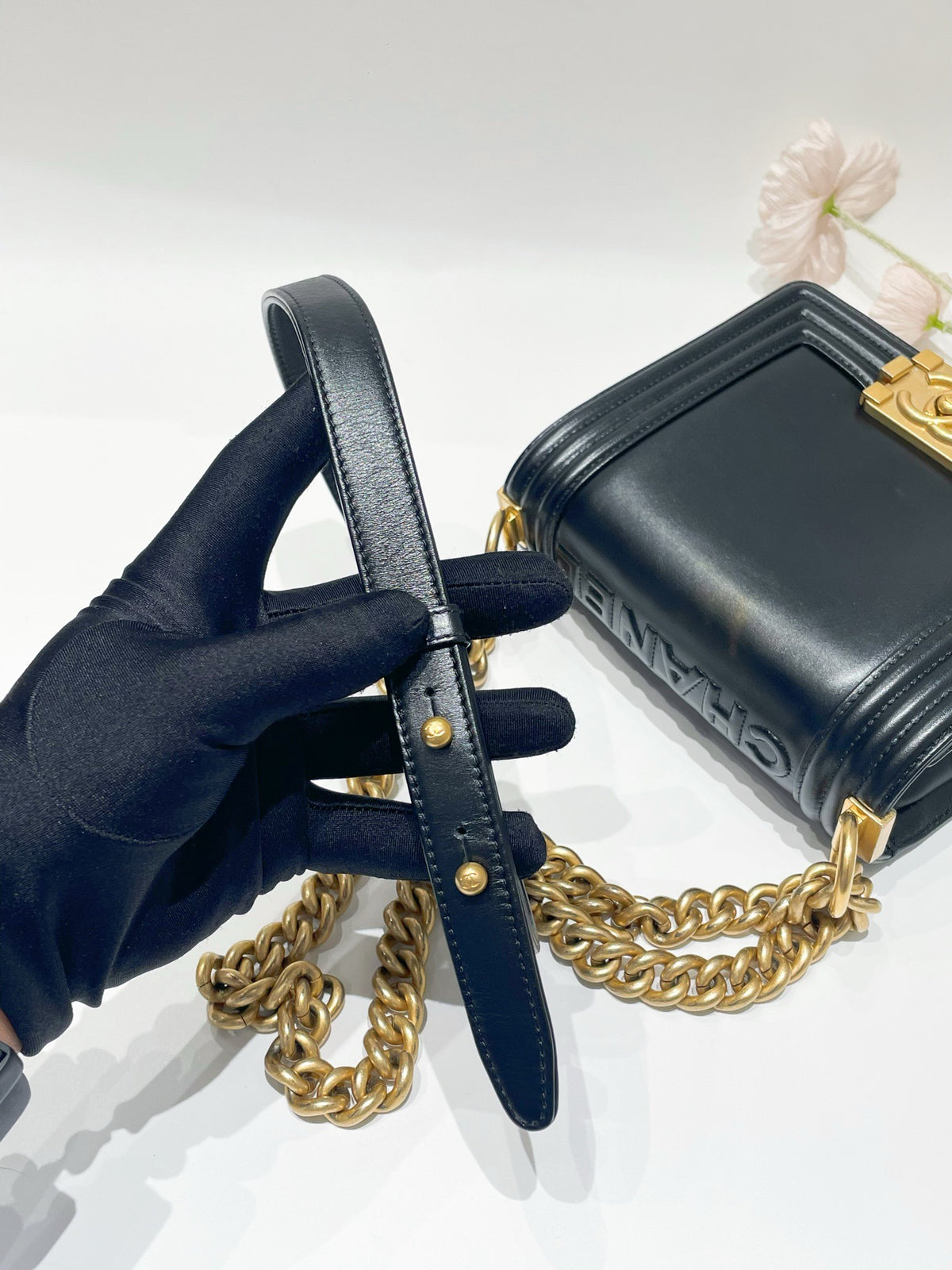 Chanel - Boy - Leather - Black - (small)