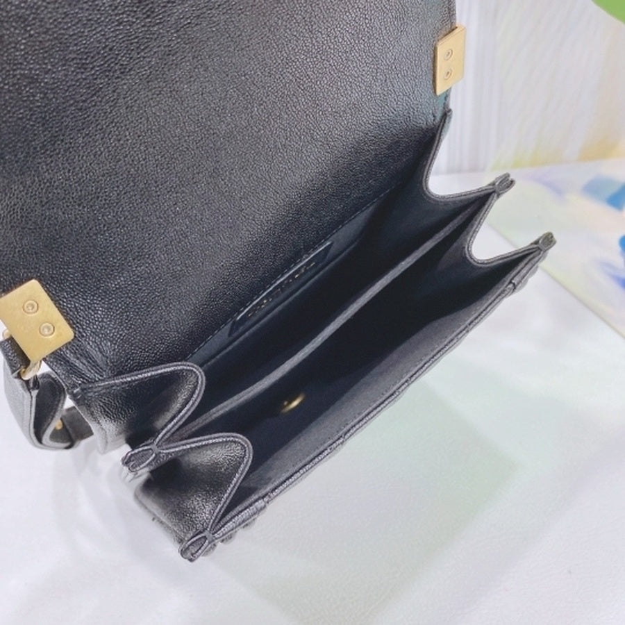 Chanel - Boy - Leather - Black - (small)
