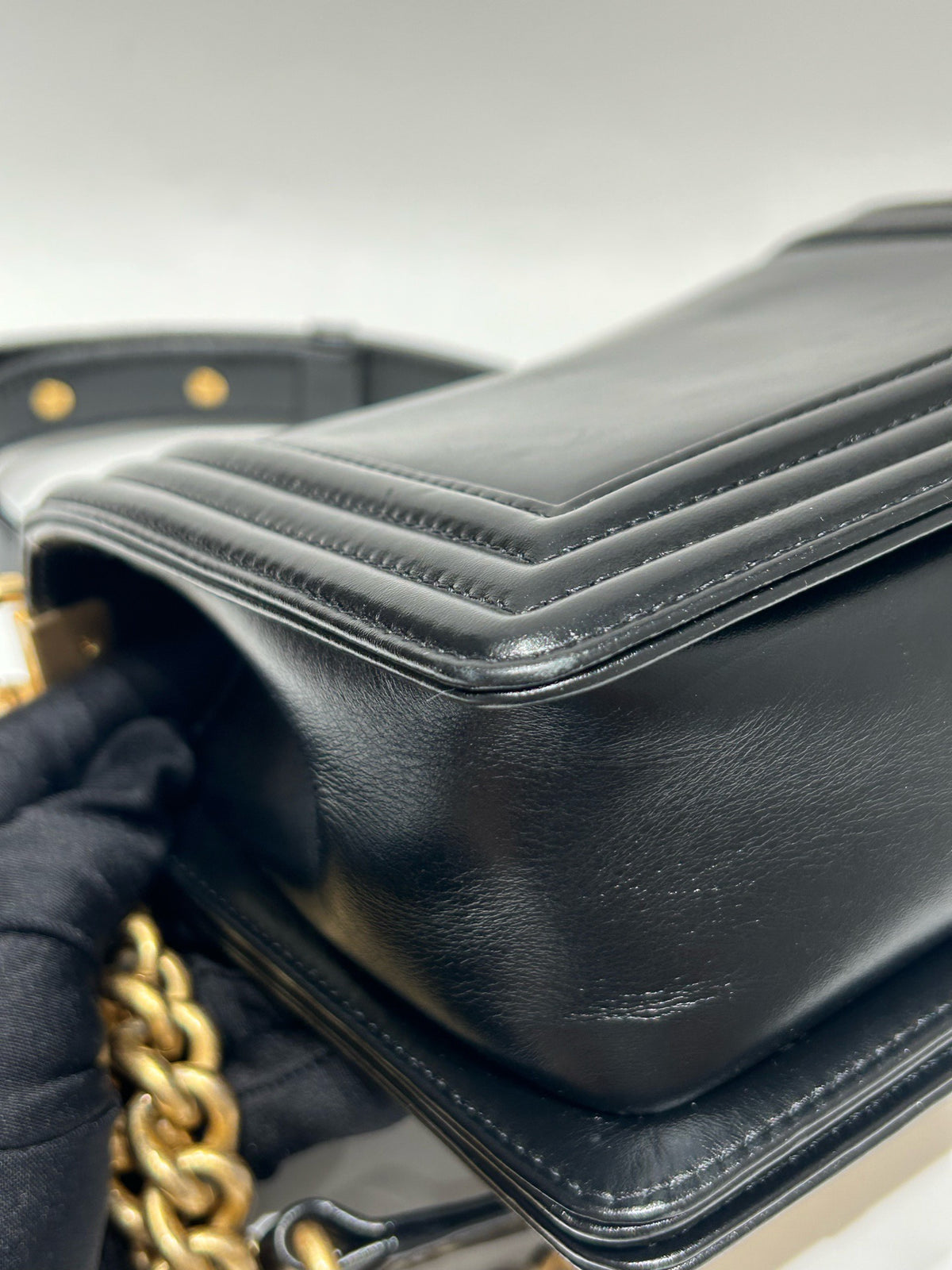 Chanel - Boy - Leather - Black - (small)