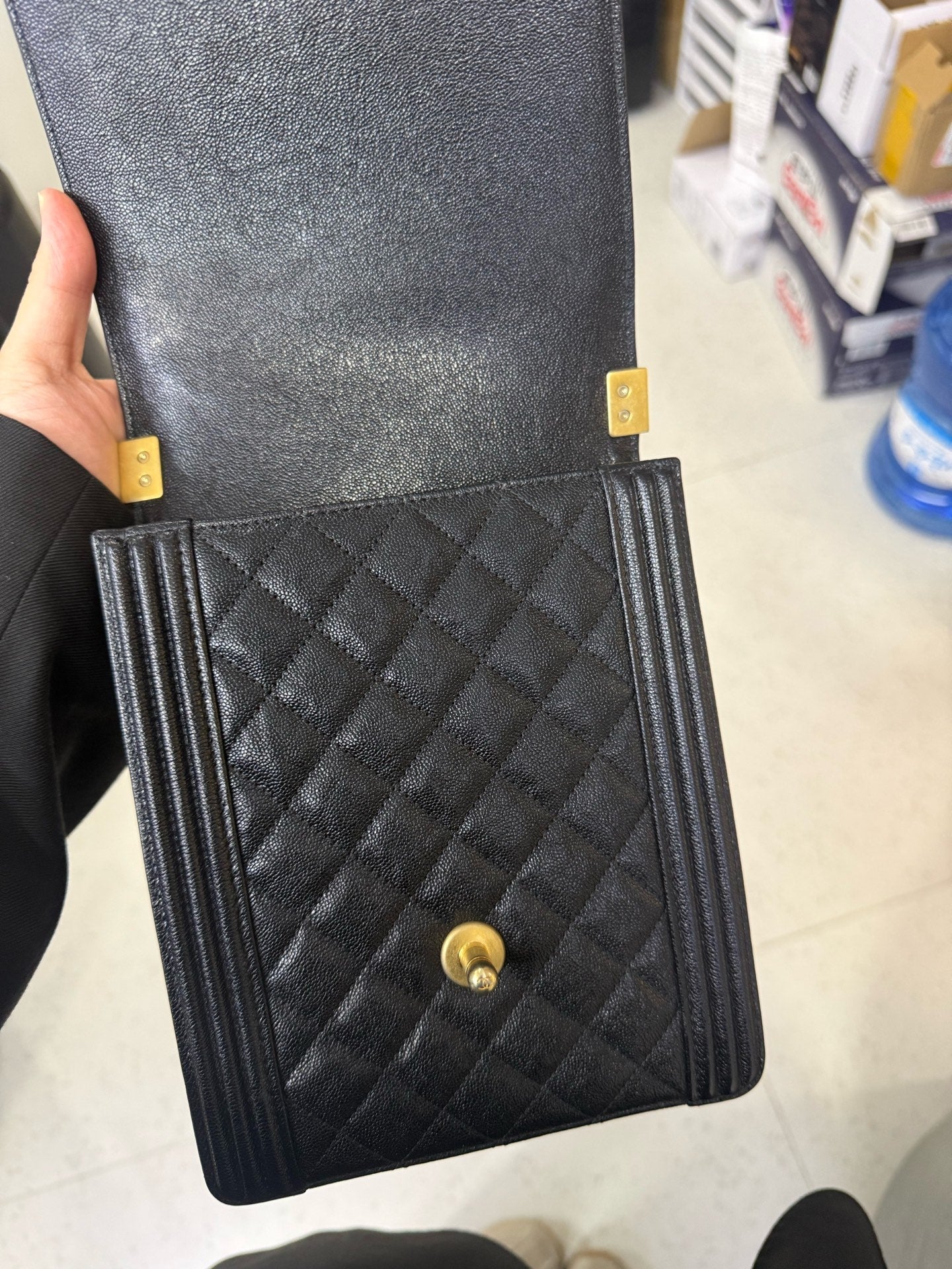Chanel - Boy - Leather - Black - (small)