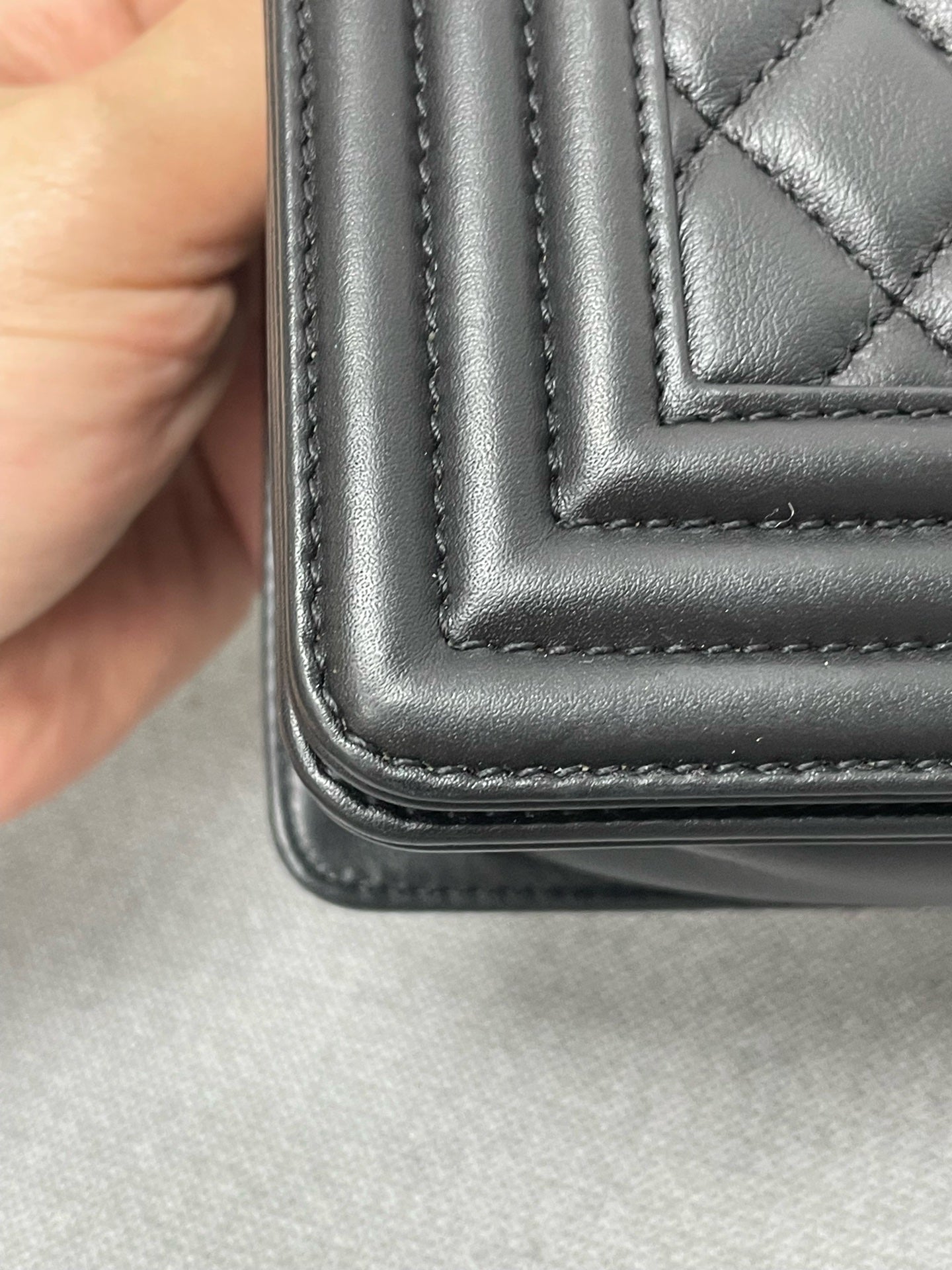 Chanel - Boy - Leather - Black - (small)