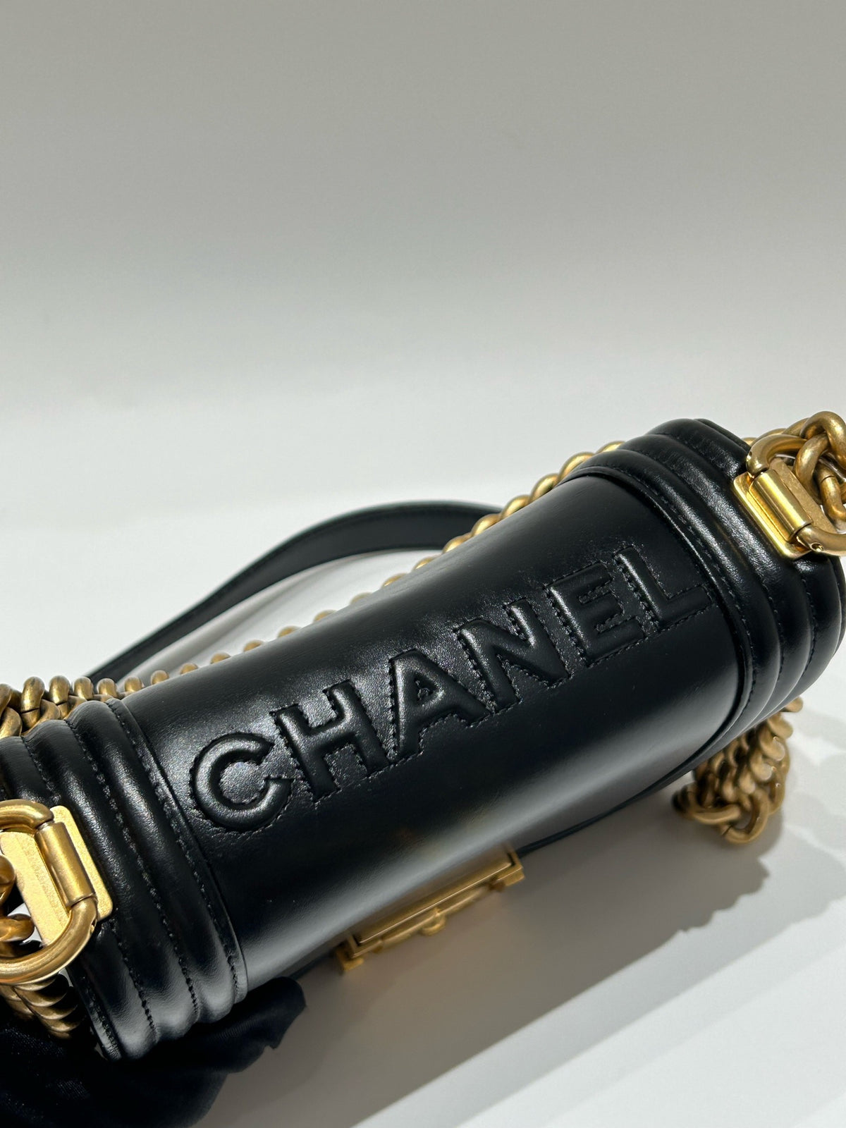 Chanel - Boy - Leather - Black - (small)