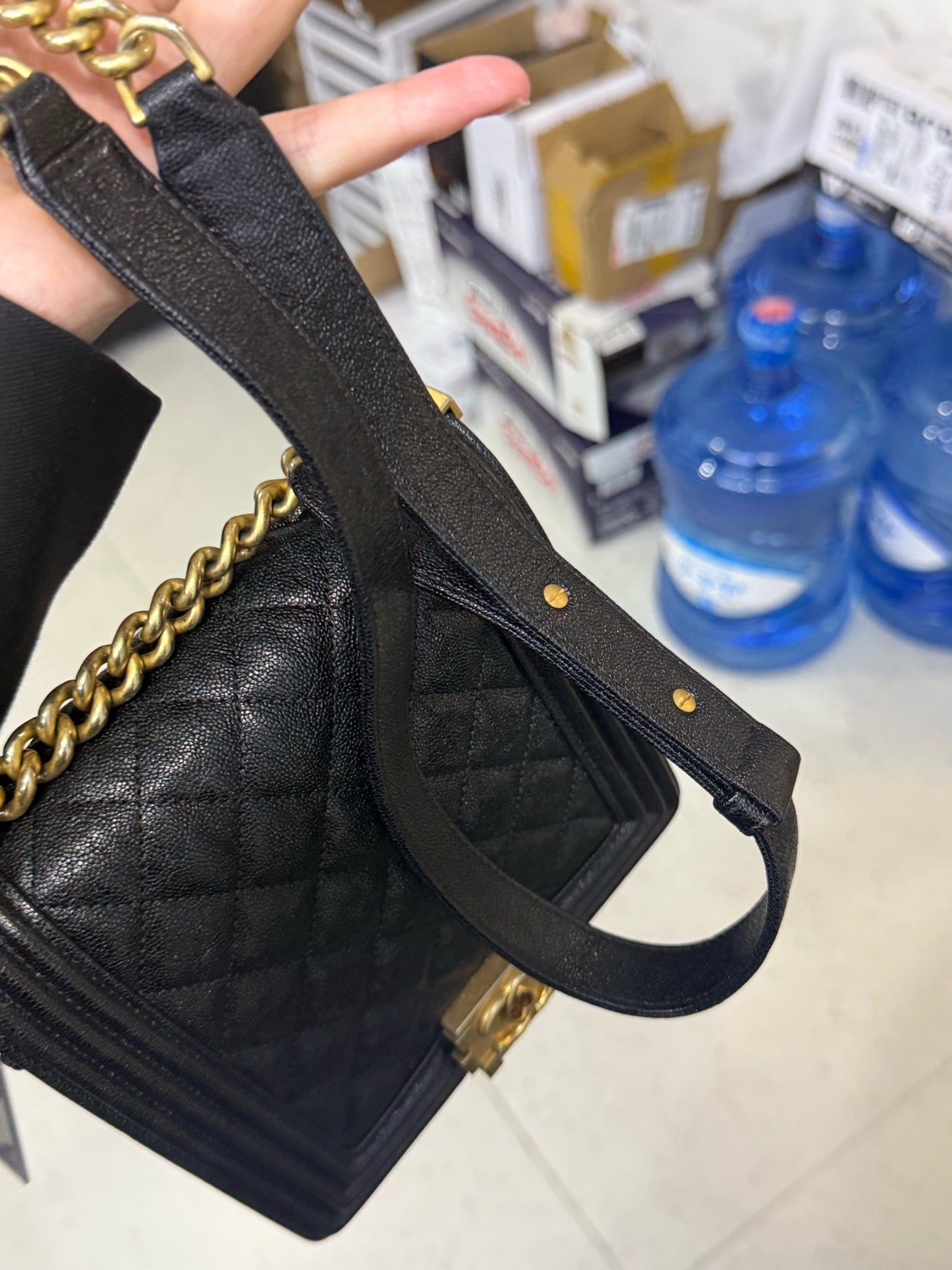 Chanel - Boy - Leather - Black - (small)