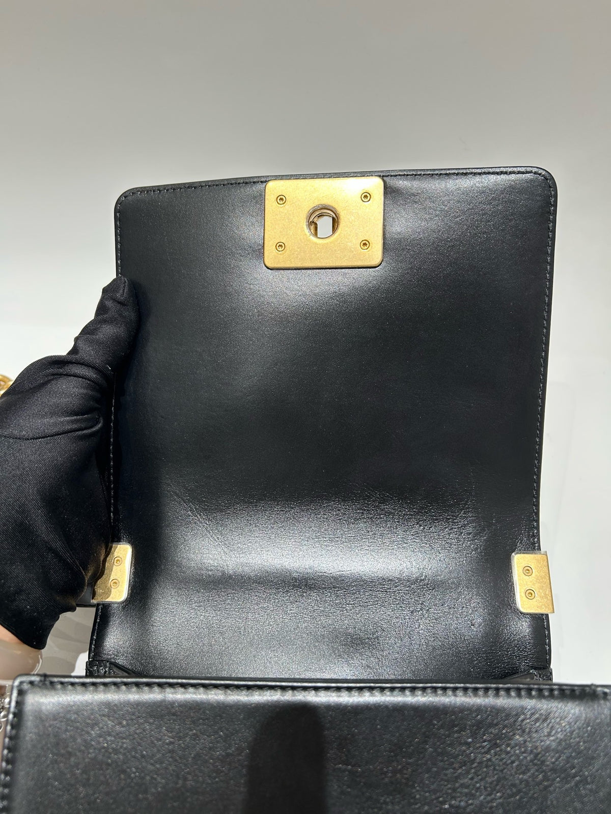 Chanel - Boy - Leather - Black - (small)