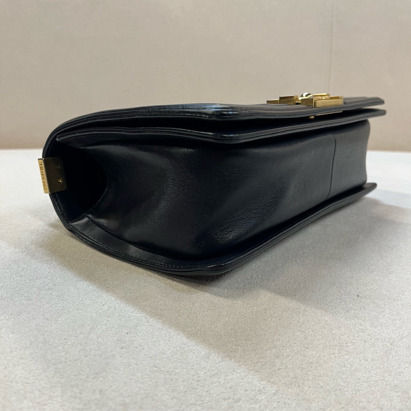 Chanel - Boy - Leather - Blue - (medium)