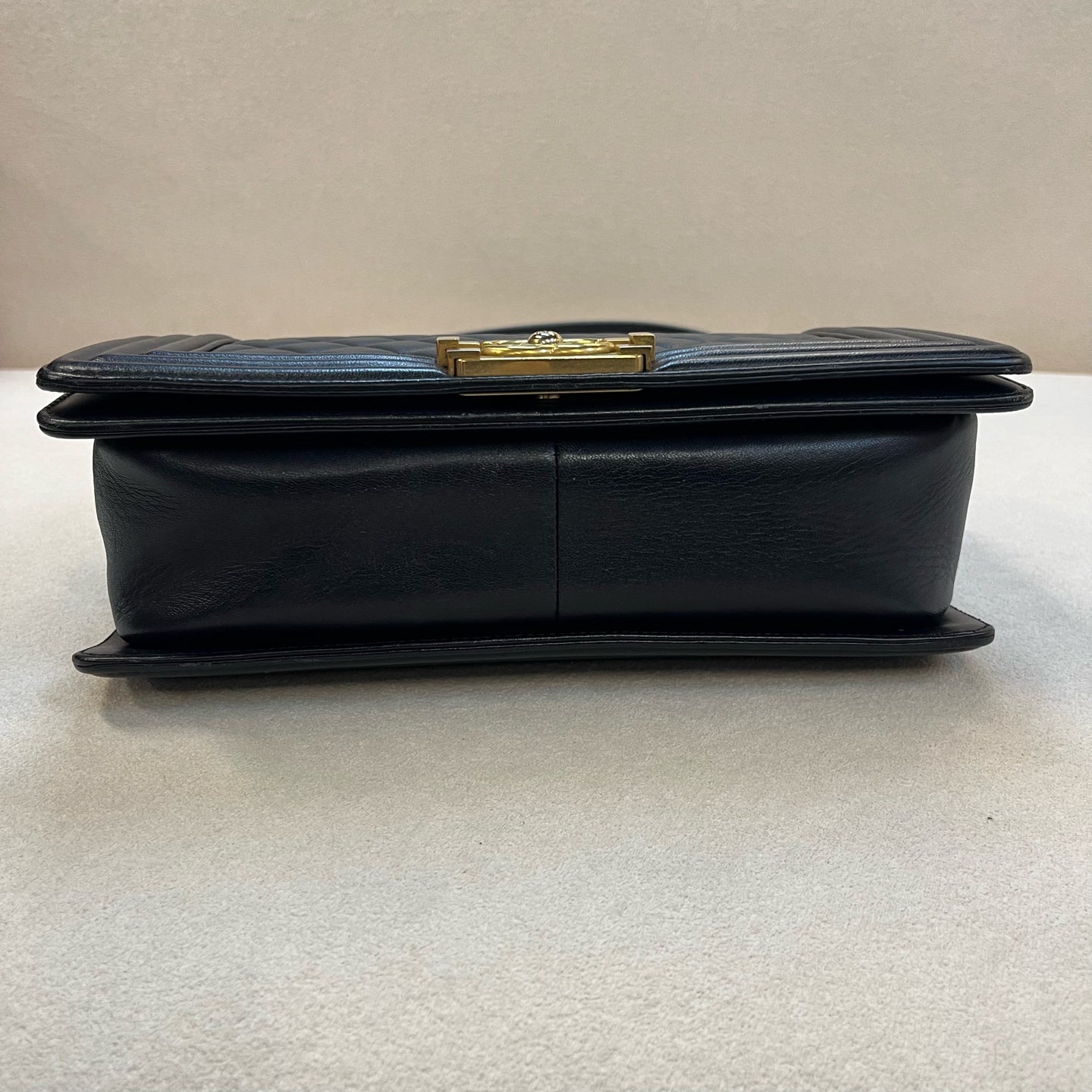 Chanel - Boy - Leather - Blue - (medium)