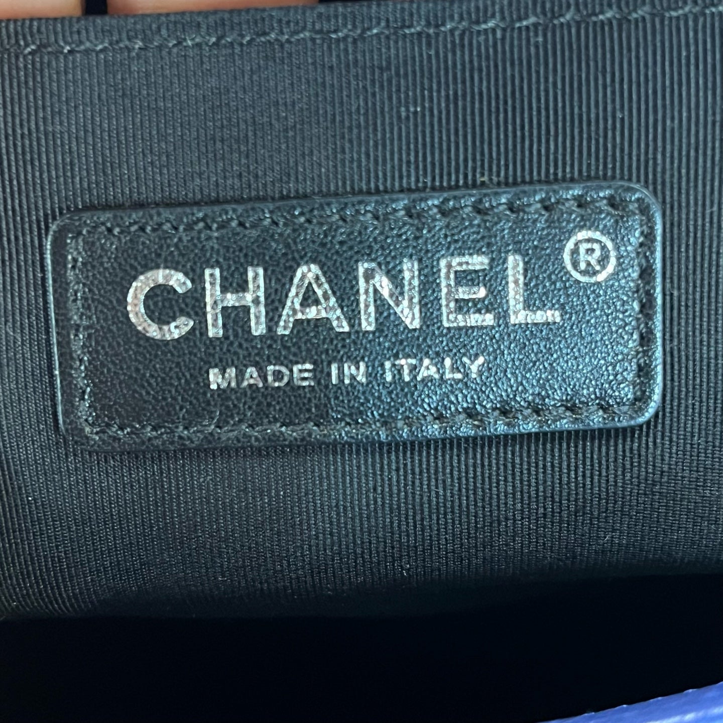 Chanel - Boy - Leather - Blue - (medium)