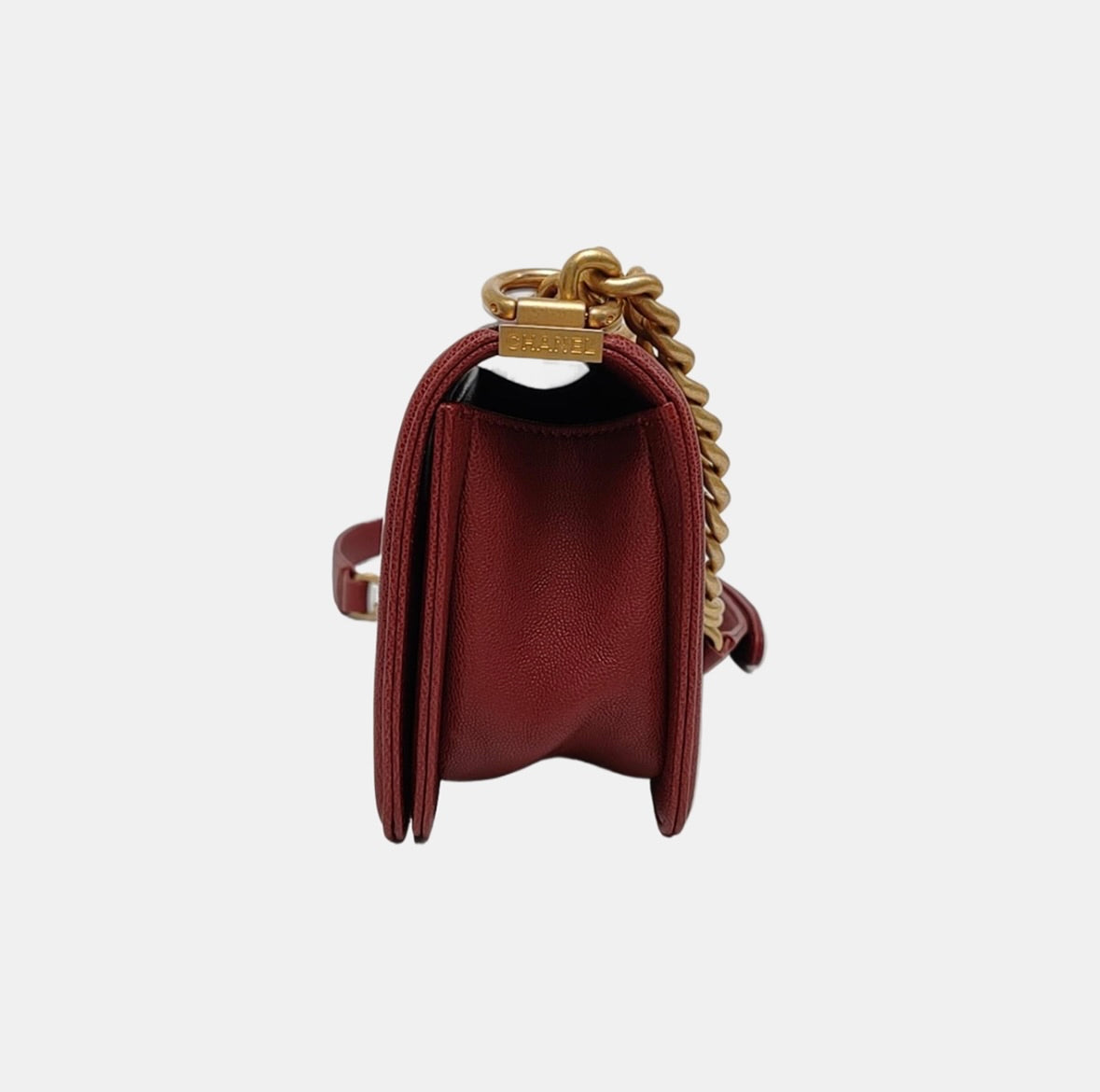 Chanel - Boy - Leather - Burgundy - (mini)