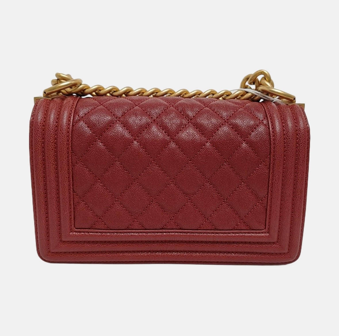 Chanel - Boy - Leather - Burgundy - (mini)