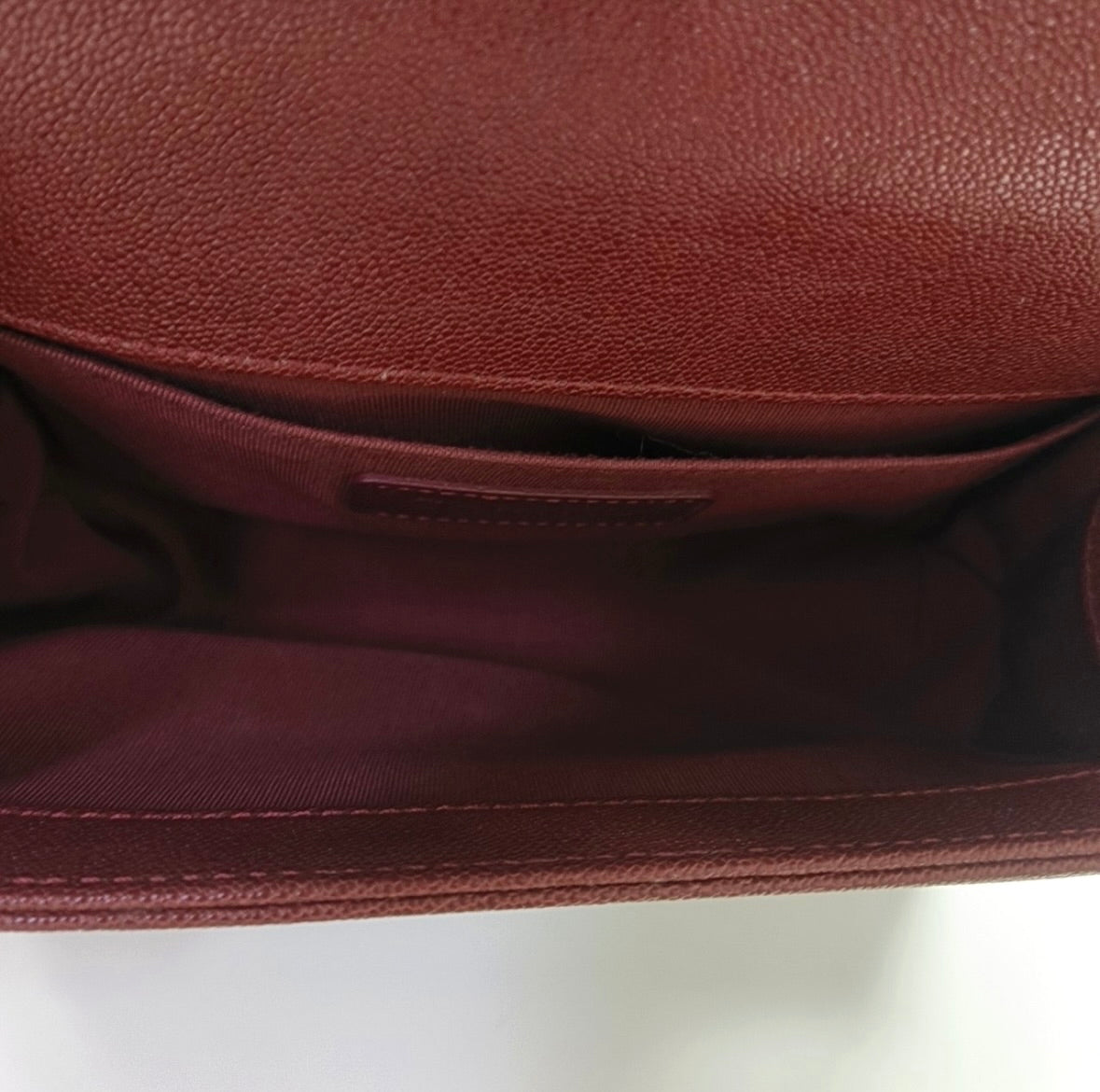 Chanel - Boy - Leather - Burgundy - (mini)