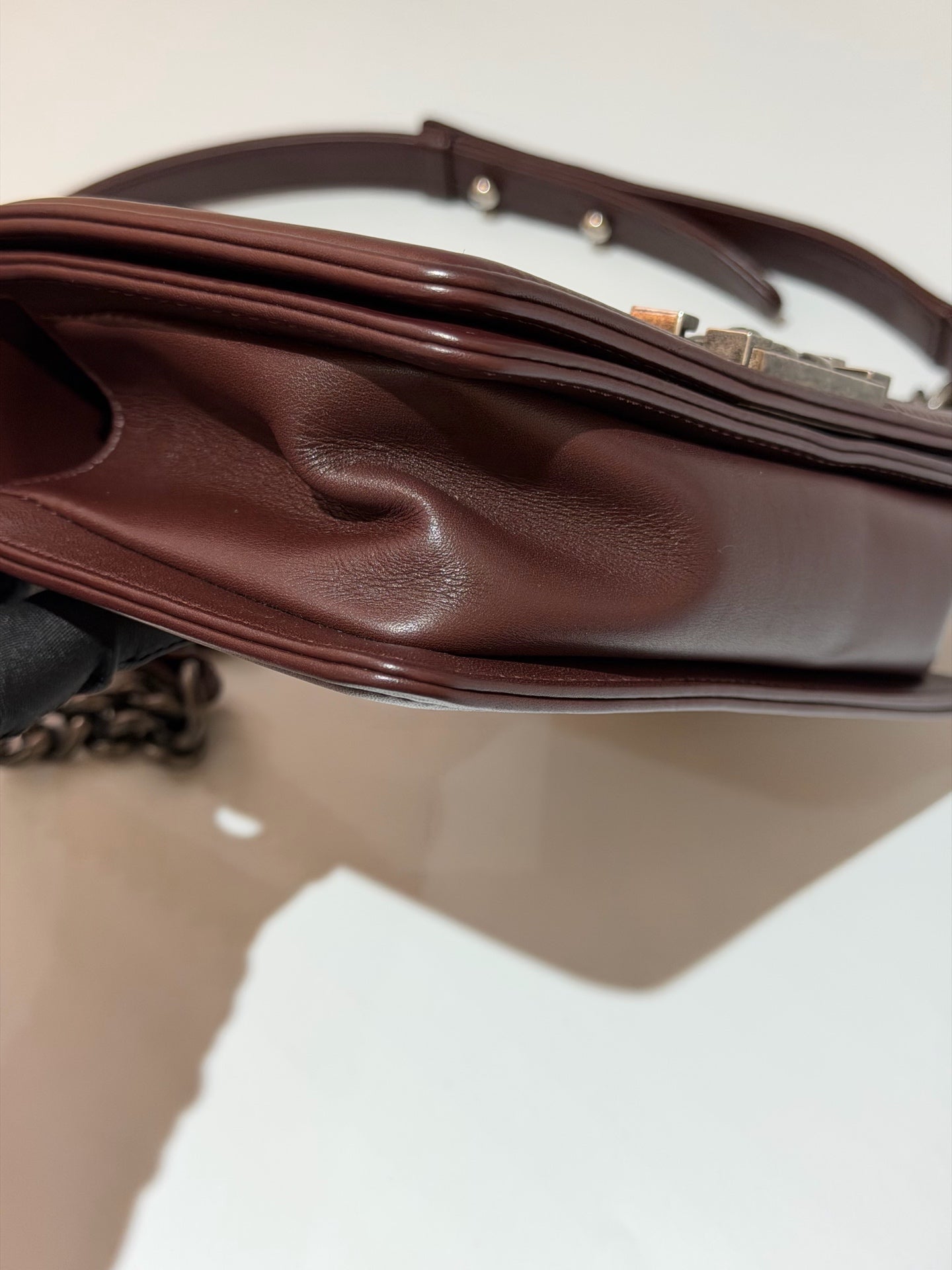 Chanel - Boy - Leather - Burgundy - (mini)