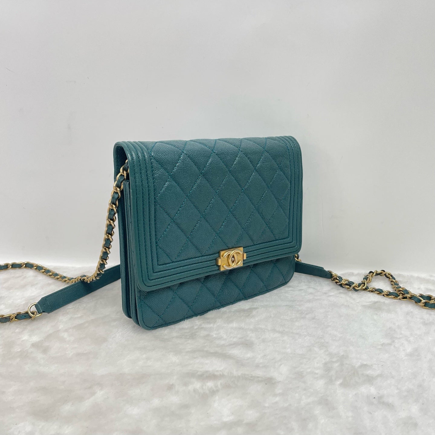 Chanel - Boy - Leather - Green - (mini)