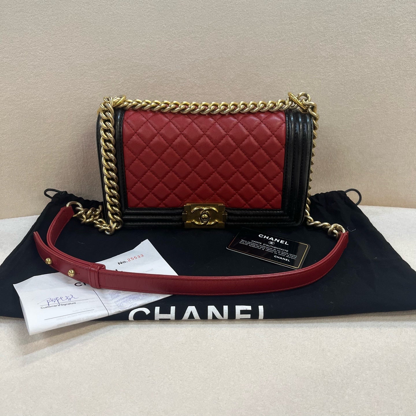 Chanel - Boy - Leather - Multicolour - (medium)