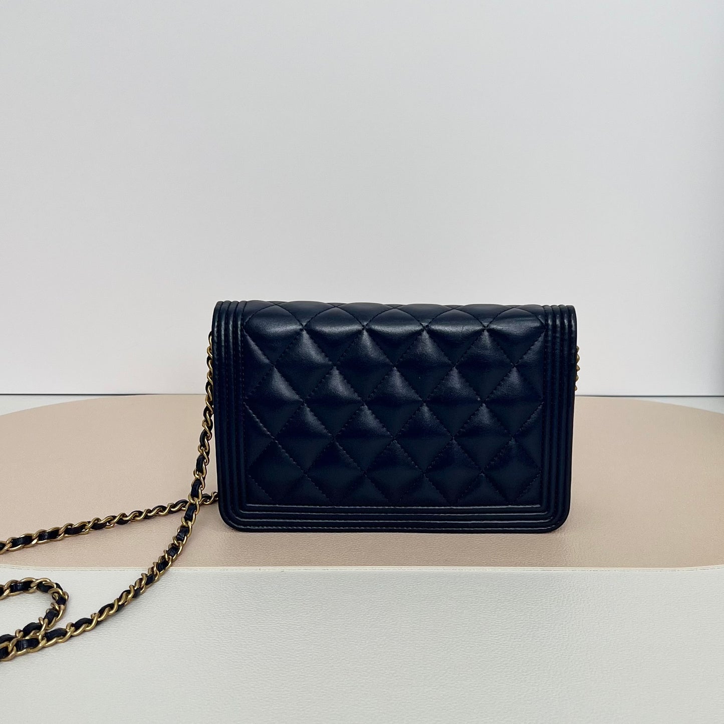 Chanel - Boy - Leather - Navy - (mini)