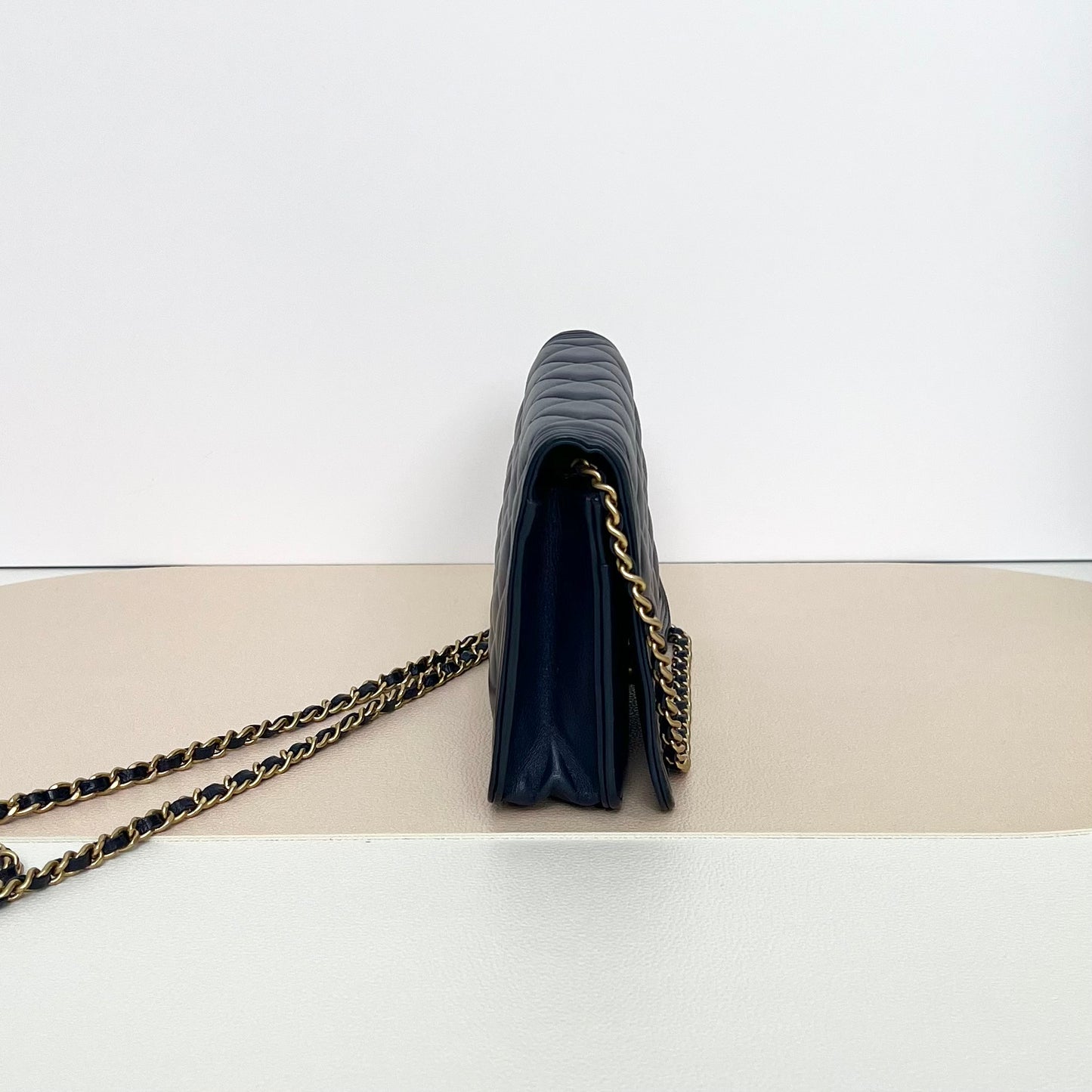 Chanel - Boy - Leather - Navy - (mini)