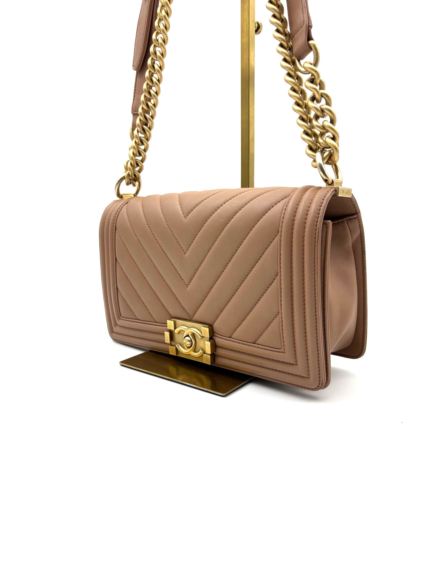 Chanel - Boy - Leather - Pink - (medium)