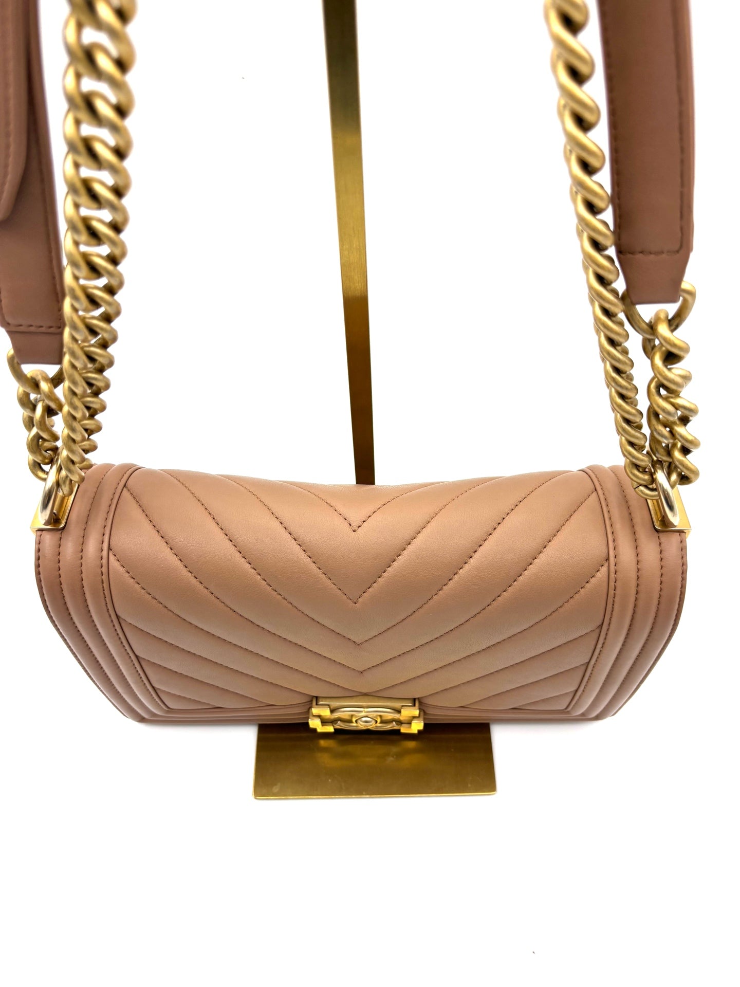 Chanel - Boy - Leather - Pink - (medium)